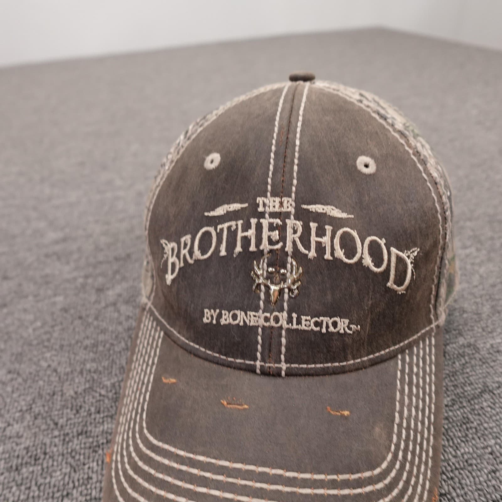Paramount Outdoors Bone Collector Hat Cap Strap Back Mens One Size Brown Camo - Thumbnail 2