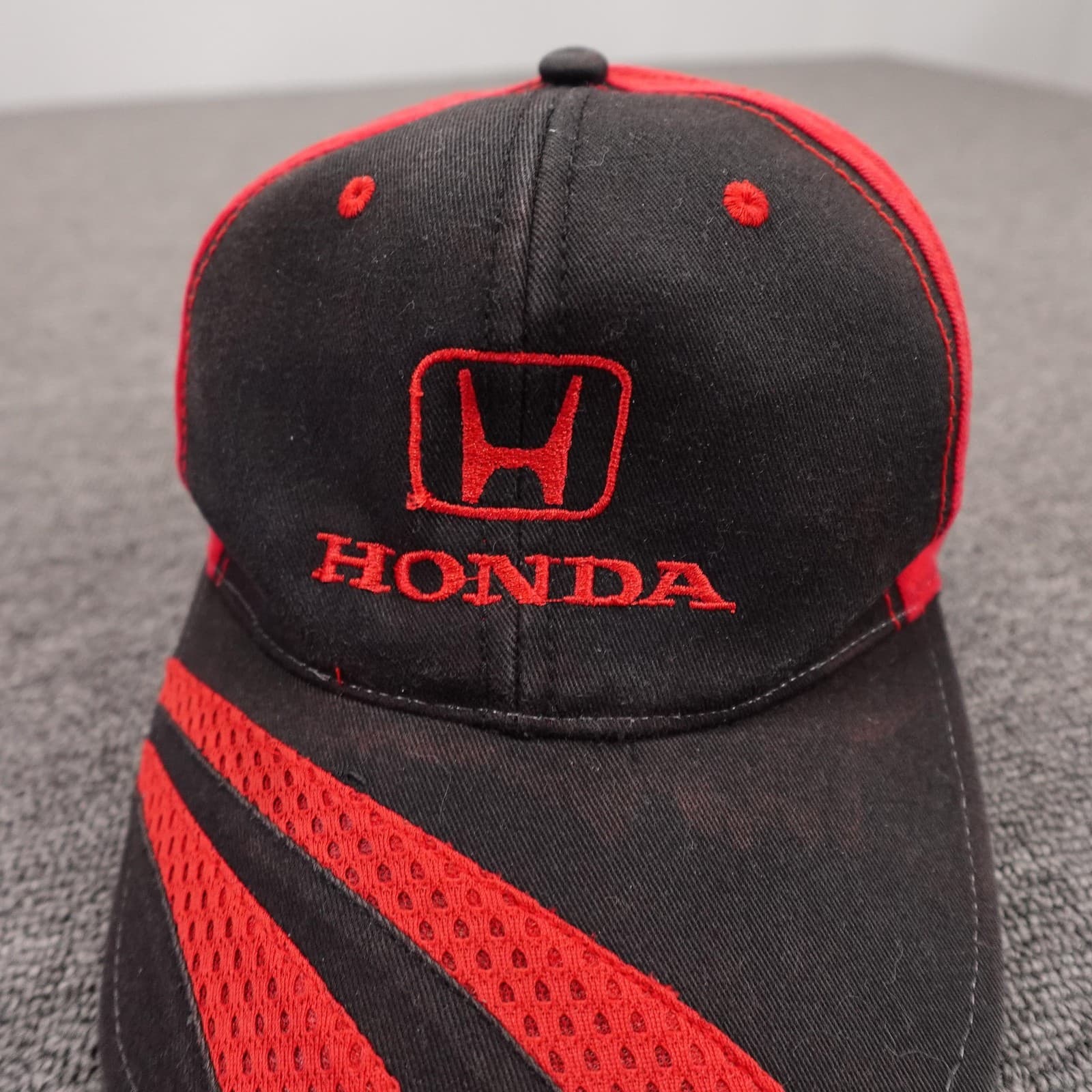 Cobra Honda Hat Cap Strap Back Mens One Size Black Red Racing Logo Baseball - Thumbnail 2