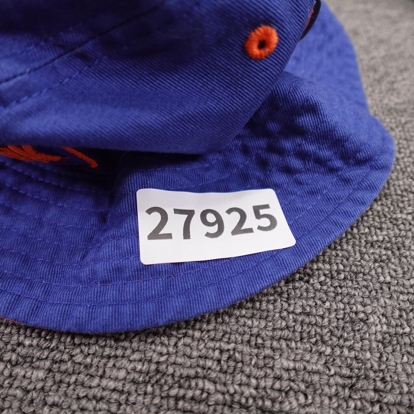 All City New York Hat Bucket Fitted Mens One Size Blue Twill Patch Embroidered - Thumbnail 6