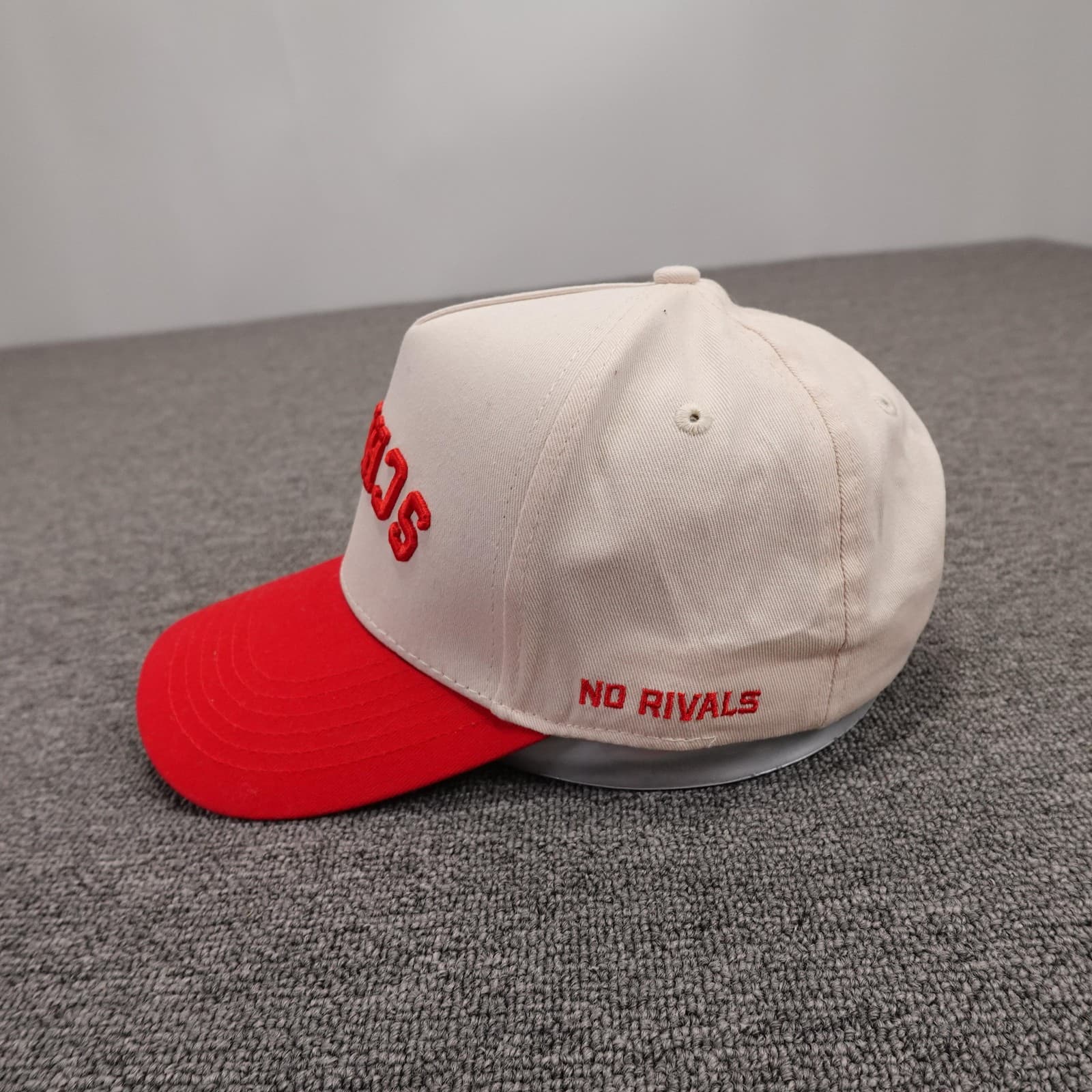 Scheels No Rivals Hat Cap Snap Back Mens One Size Red Twill Sports Baseball - Thumbnail 3