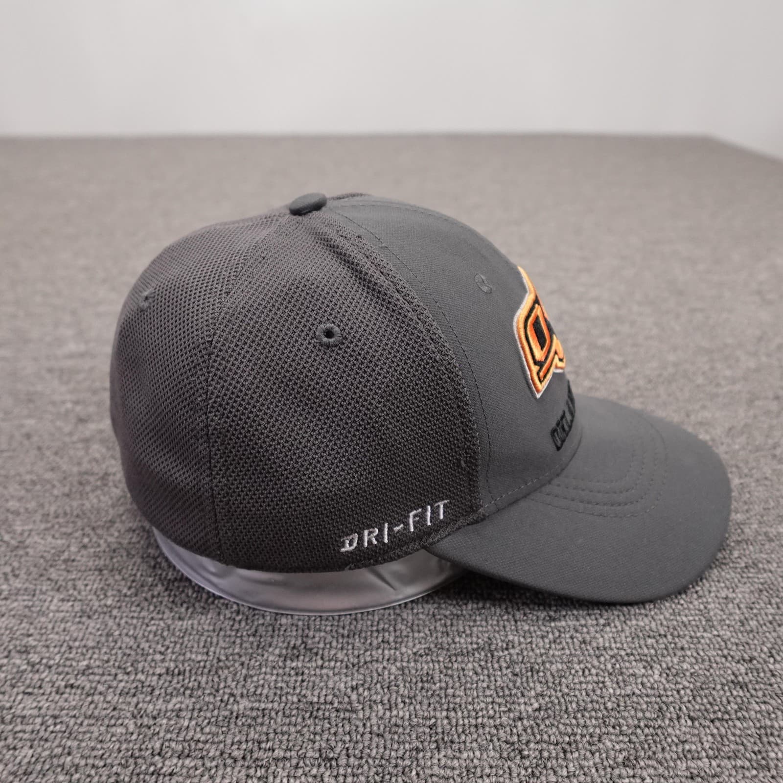 Oklahoma State Cowboys Hat Cap Fitted One Size Gray NCAA Football Nike Dri Fit - Thumbnail 5