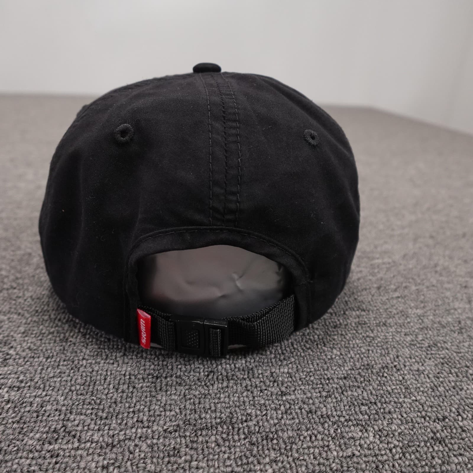 SRAM Hat Cap Strap Back Mens One Size Black Nylon 5 Panel Cycling Baseball - Thumbnail 3