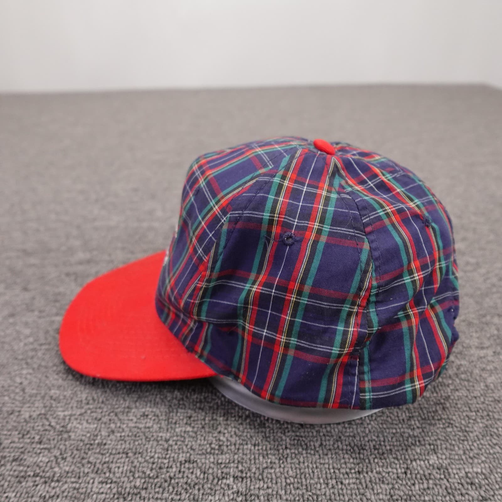 Vintage The Coeur D'Alene Hat Cap Snap Back Mens One Size Plaid Golf Baseball - Thumbnail 3