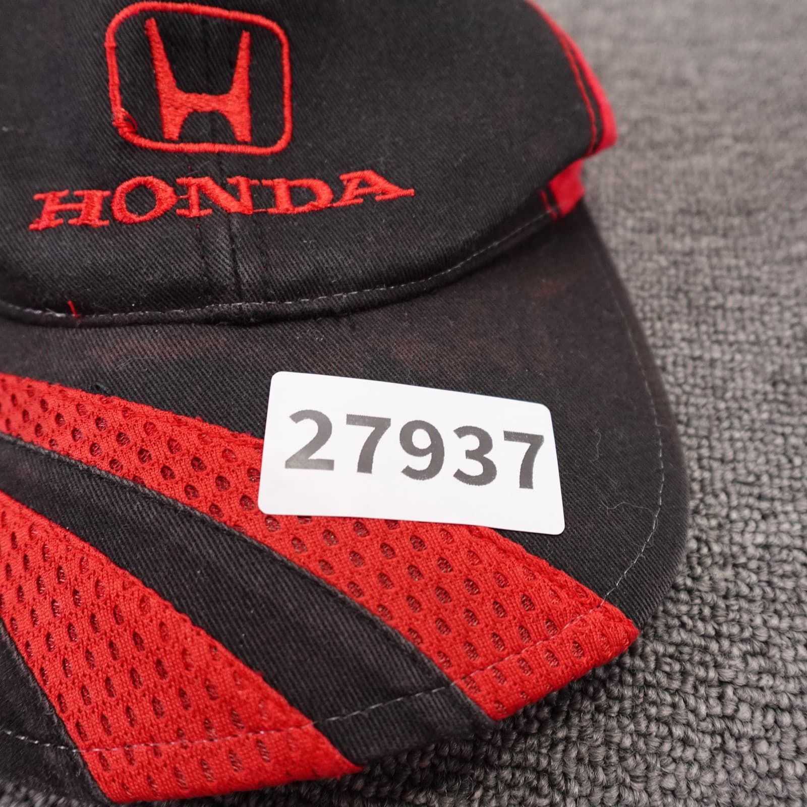 Cobra Honda Hat Cap Strap Back Mens One Size Black Red Racing Logo Baseball - Thumbnail 8