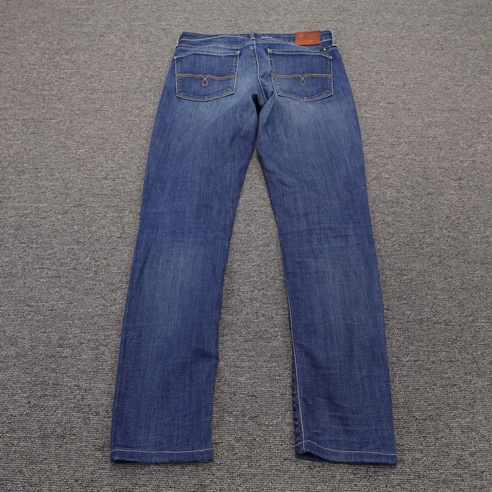 Lucky Brand Jeans Womens 2/26 Blue Medium Mid Rise Skinny Lolita Ankle Denim - Thumbnail 7
