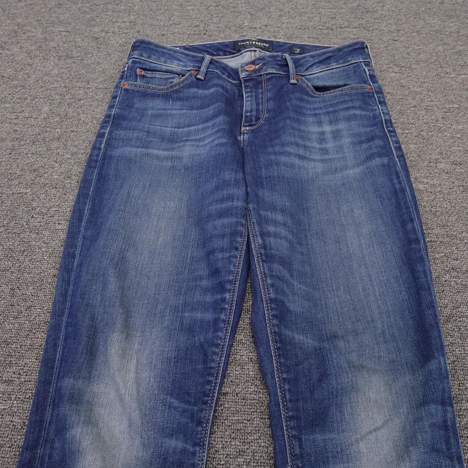 Lucky Brand Jeans Womens 2/26 Blue Medium Mid Rise Skinny Lolita Ankle Denim - Thumbnail 2