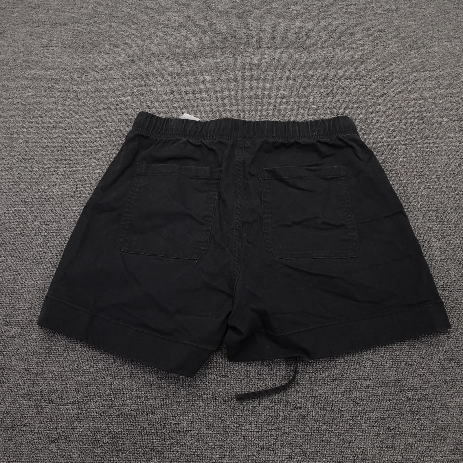 Banana Republic Shorts Womens Small Black Twill Utility Drawstring 4.5 Inseam - Thumbnail 3