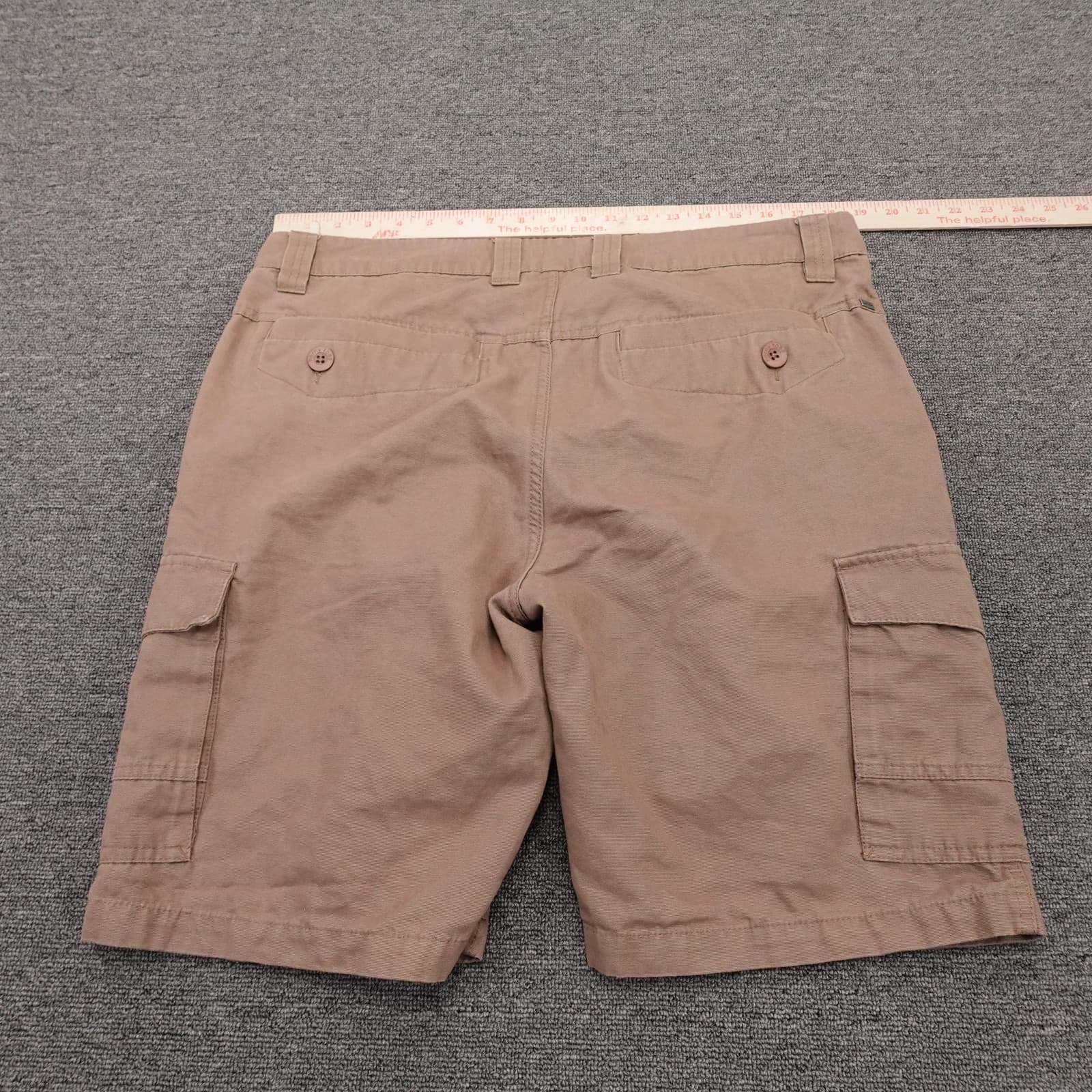Horny Toad Cargo Shorts Mens 36 Beige Organic Cotton 11 Inseam Casual Outdoor - Thumbnail 6