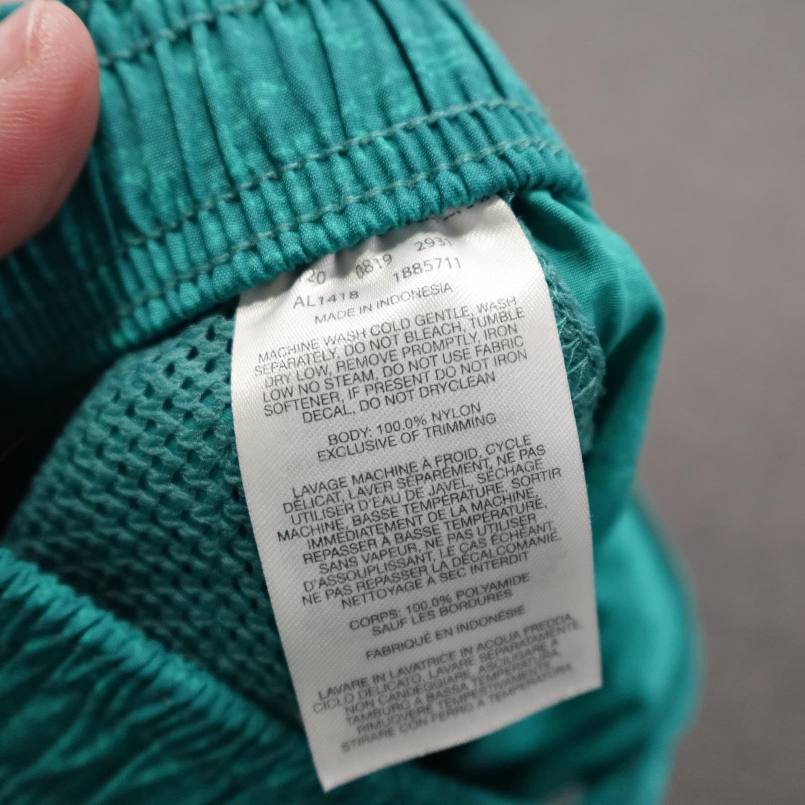 Columbia Swim Shorts Sandy River XS Green Nylon Quick Dry Drawstring - Thumbnail 5
