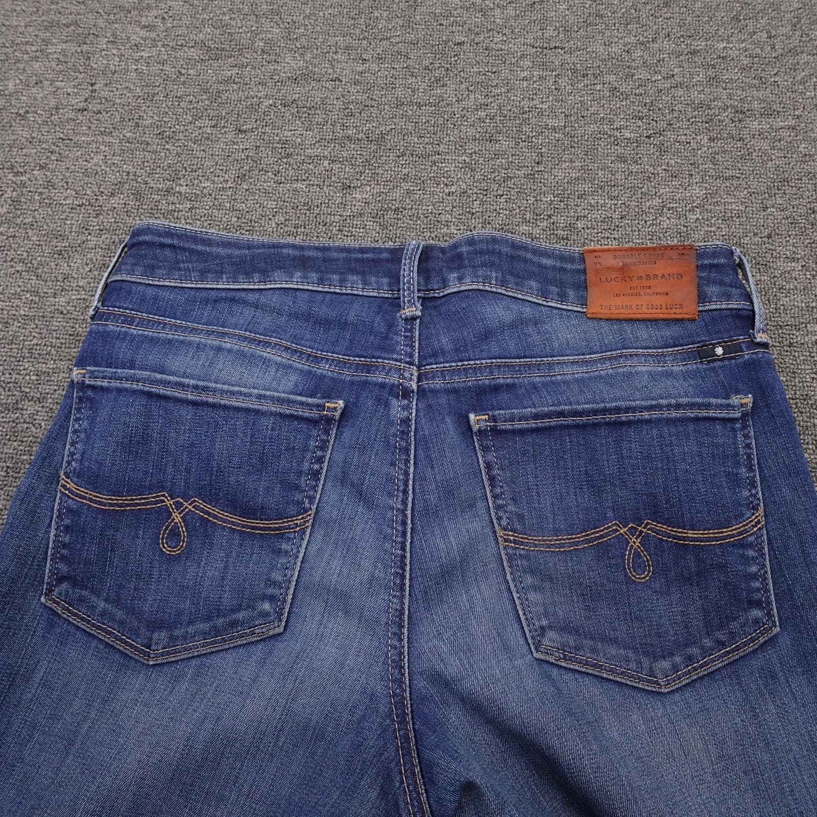 Lucky Brand Jeans Womens 2/26 Blue Medium Mid Rise Skinny Lolita Ankle Denim - Thumbnail 9