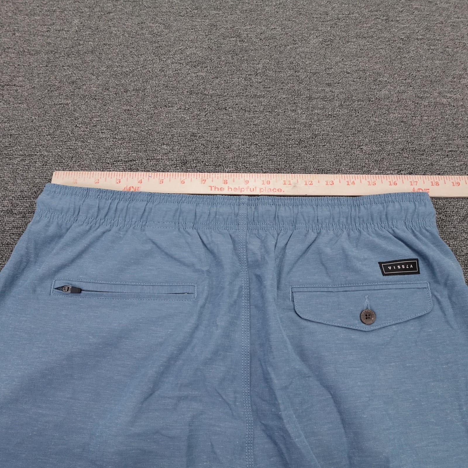 Vissla Swim Shorts Mens XL Blue Solid Quick Dry Stretch Drawstring Pockets - Thumbnail 6