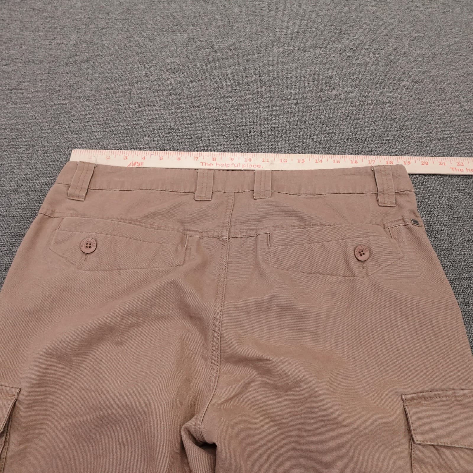 Horny Toad Cargo Shorts Mens 36 Beige Organic Cotton 11 Inseam Casual Outdoor - Thumbnail 5