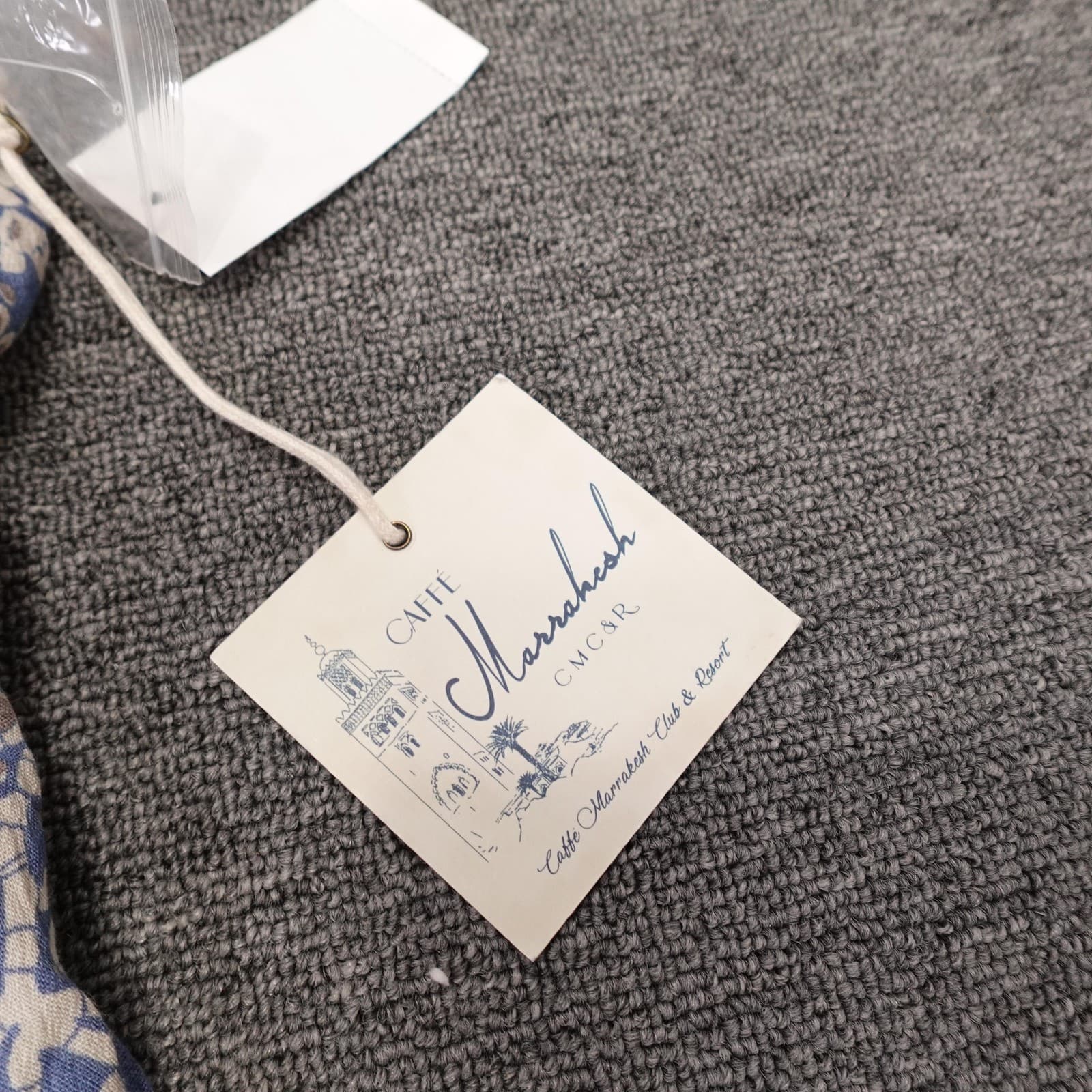 Caffe Marrakesh Tank Top Womens Medium Blue Floral Button Down Rayon Tunic Boho - Thumbnail 4