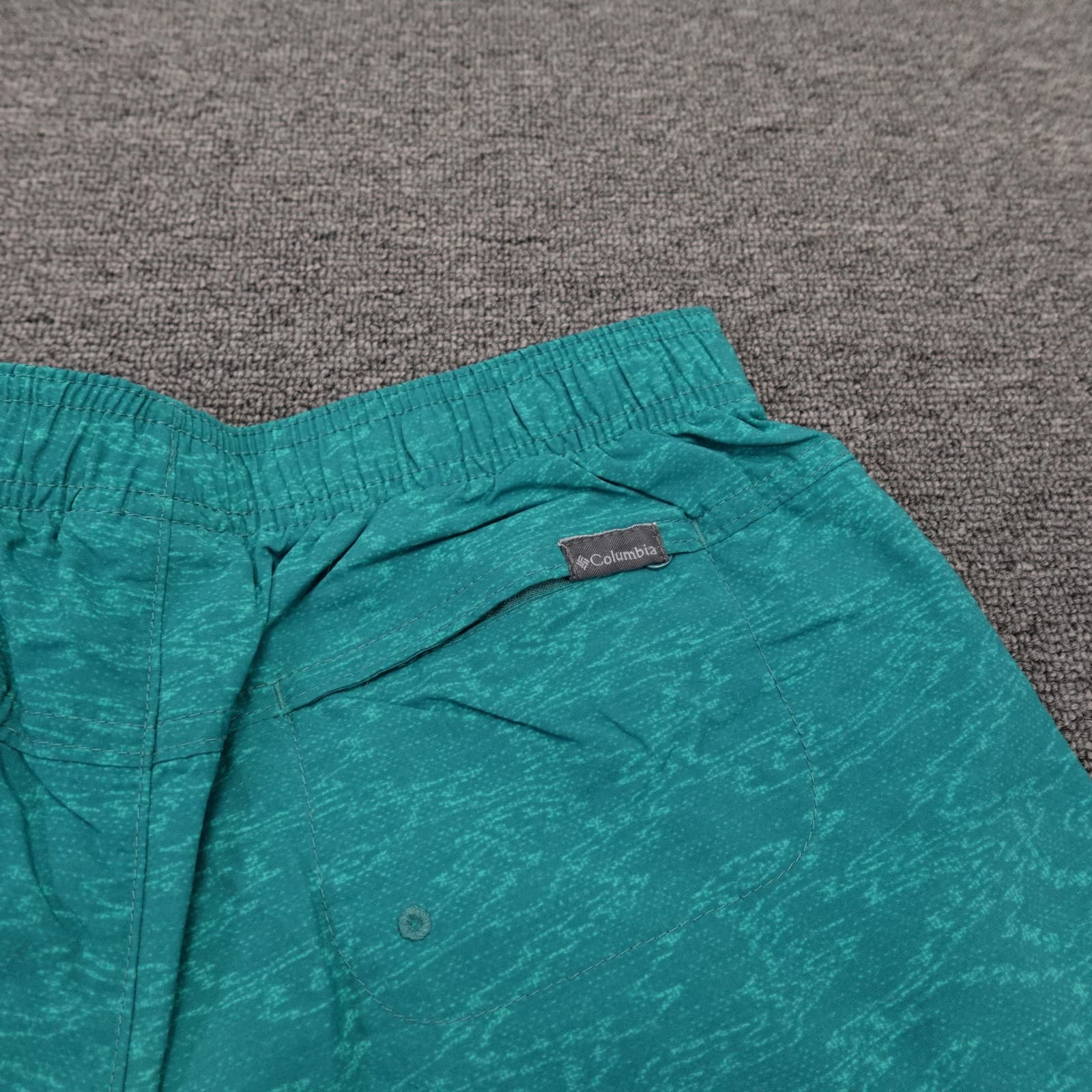 Columbia Swim Shorts Sandy River XS Green Nylon Quick Dry Drawstring - Thumbnail 2