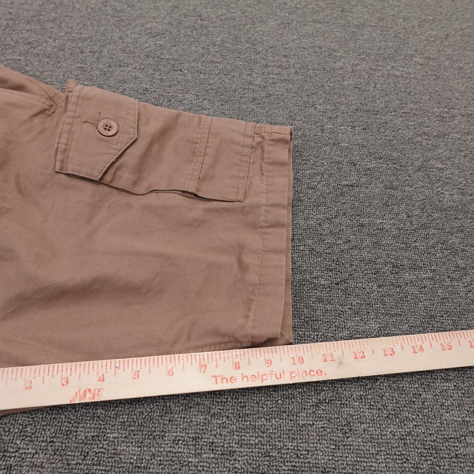Horny Toad Cargo Shorts Mens 36 Beige Organic Cotton 11 Inseam Casual Outdoor - Thumbnail 7