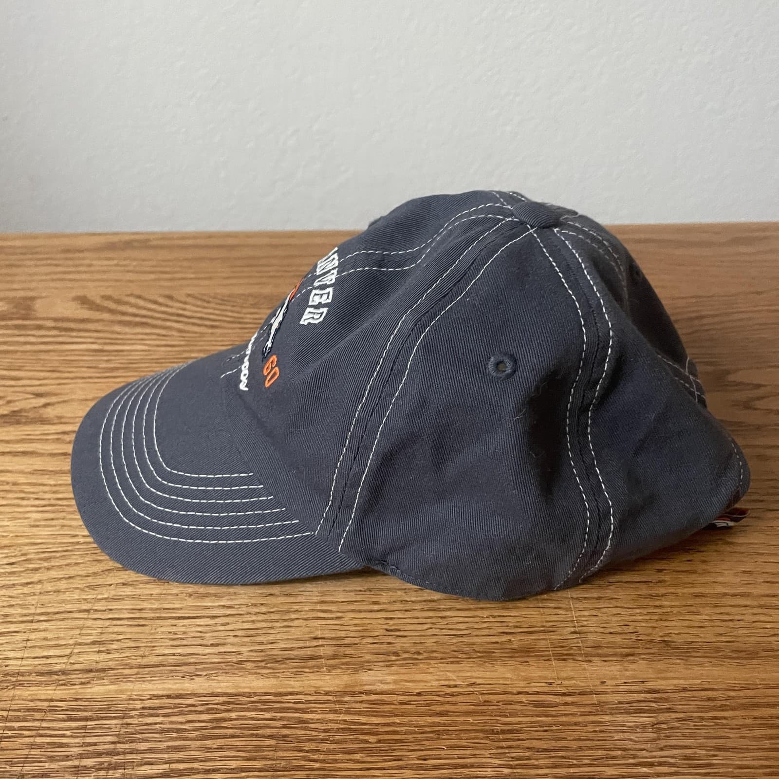 Denver Broncos Hat Cap Strap Back Womens Gray NFL Team Apparel Football Est 1960 - Thumbnail 2