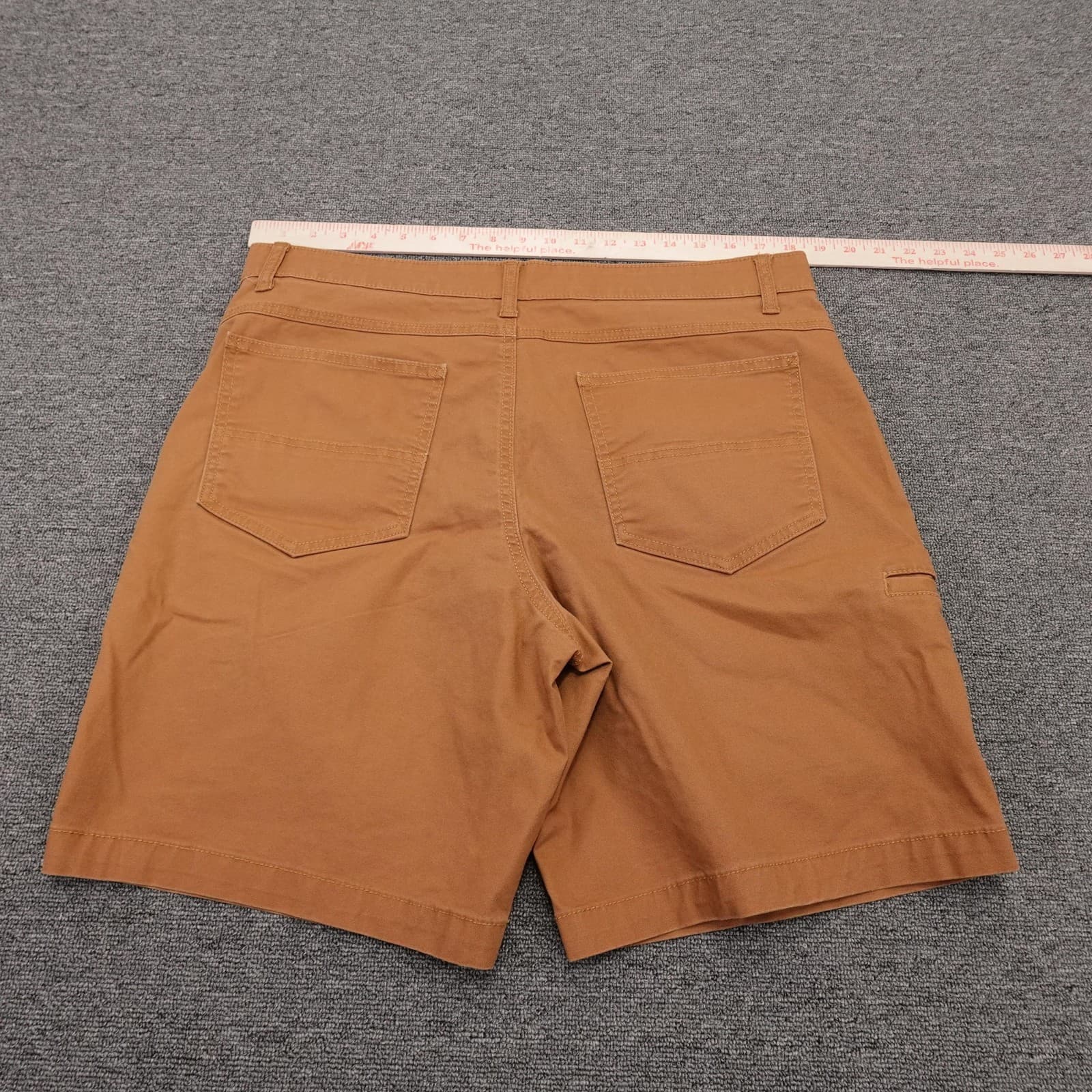 Brahma Shorts Mens 36 Brown Canvas Chino Stretch 11 Inseam Workwear Casual - Thumbnail 6