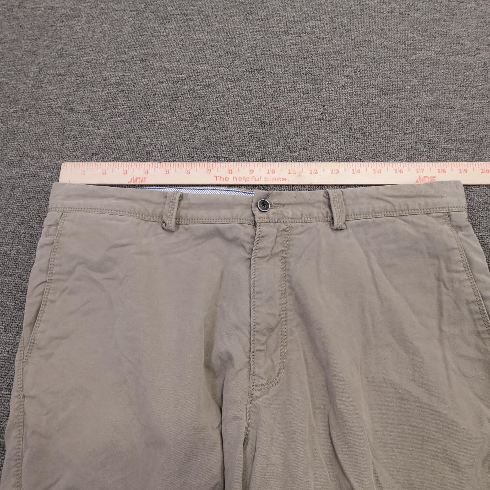Tommy Bahama Shorts Mens 36 Beige Tencel Lyocell Chino Stretch 10 Inseam Casual - Thumbnail 7