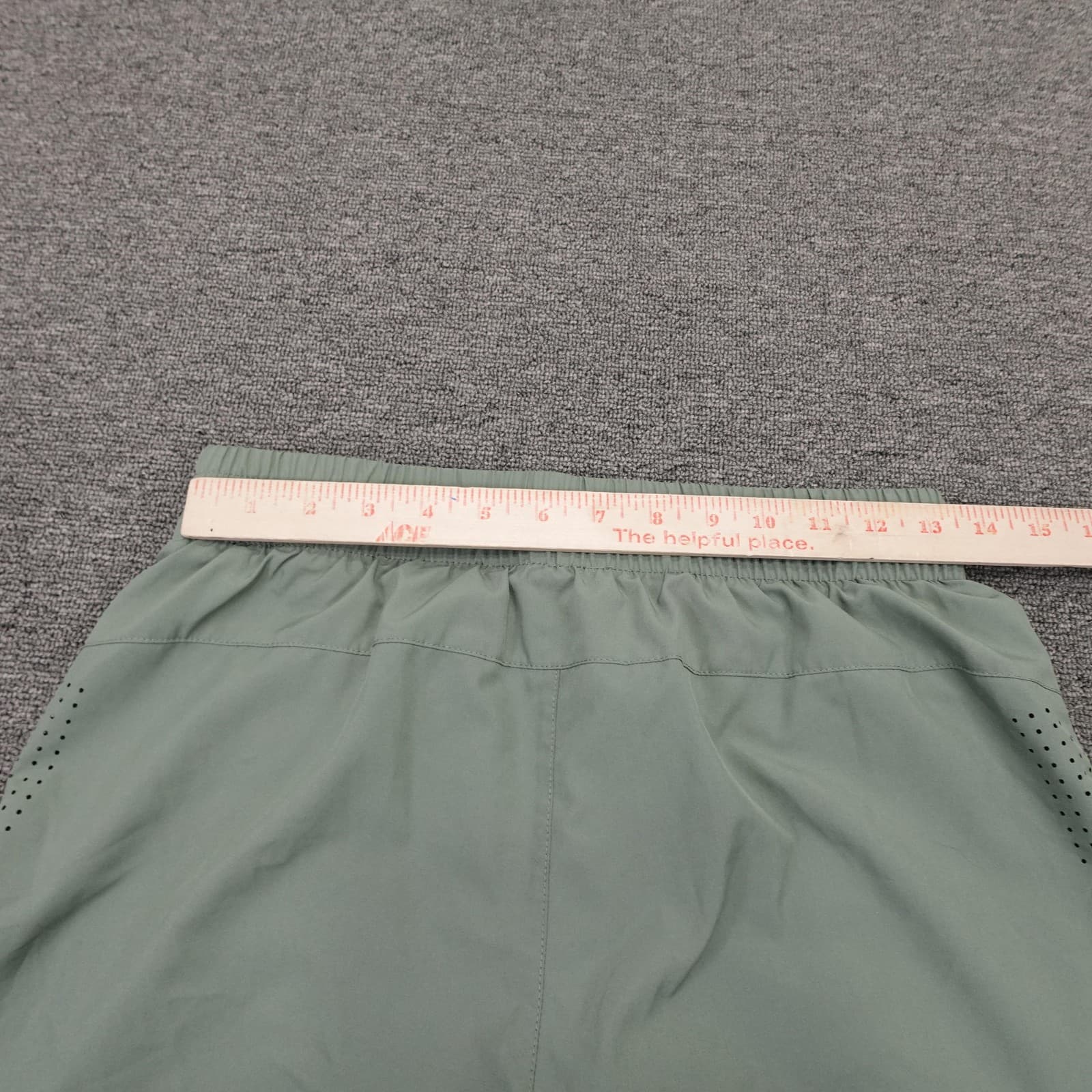ASICS Shorts Womens Small Green Lined 4.5 In Inseam Running Drawstring Pockets - Thumbnail 5