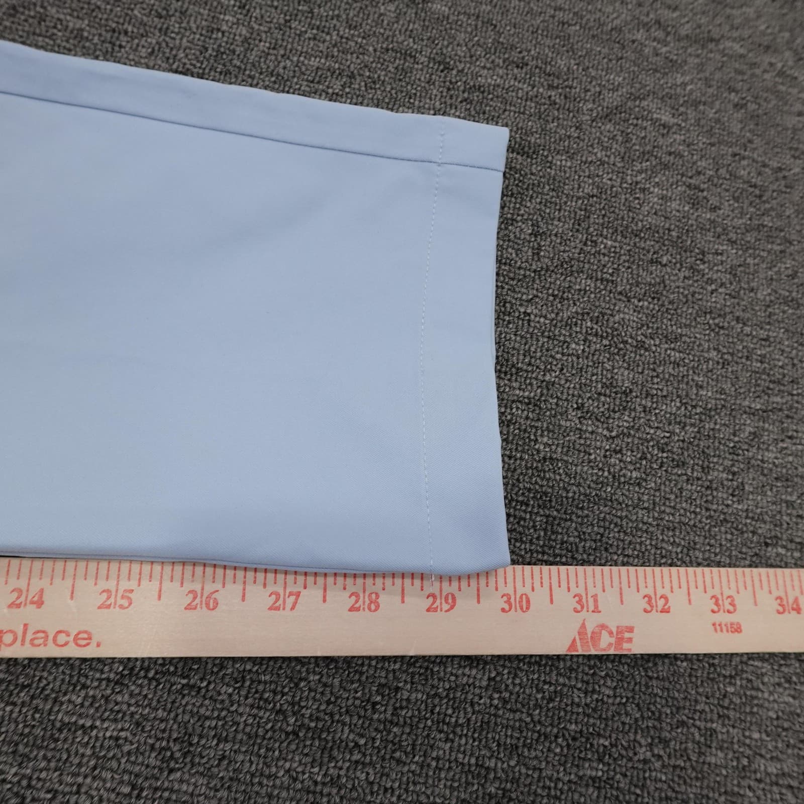 MAELREG Proflex Pants Mens 32x30 Light Blue Microfiber Chino Straight Leg Casual - Thumbnail 9