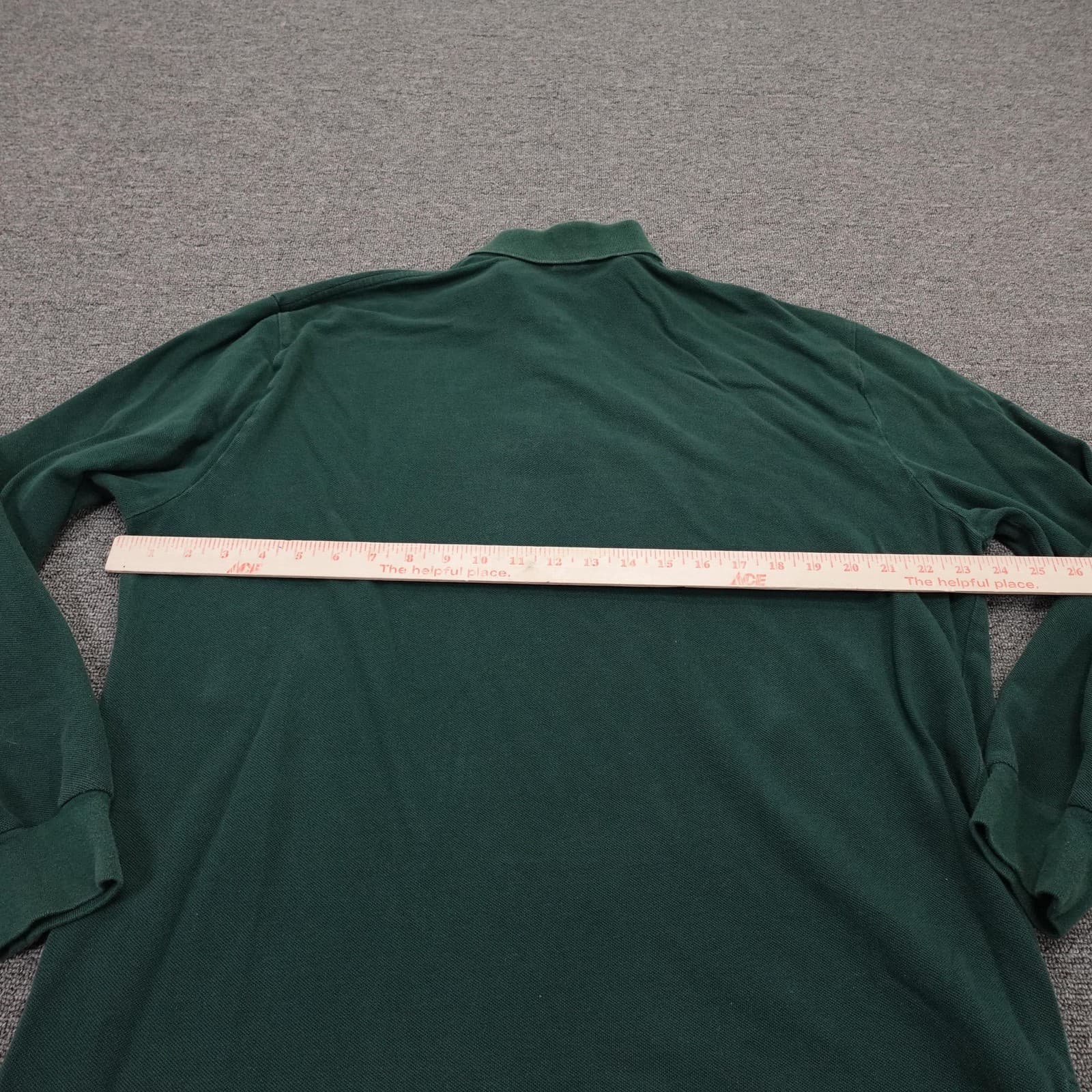 Polo By Ralph Lauren Polo Shirt Mens XL Green Cotton Long Sleeve Knit Pique - Thumbnail 5