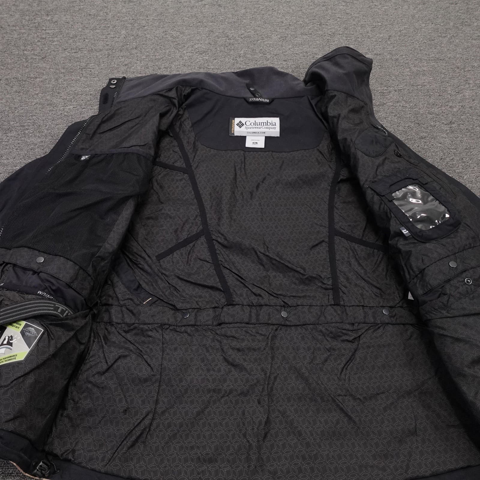 Columbia Titanium Omni-Tech Ski Jacket Womens XL Black Insulated Waterproof - Thumbnail 6