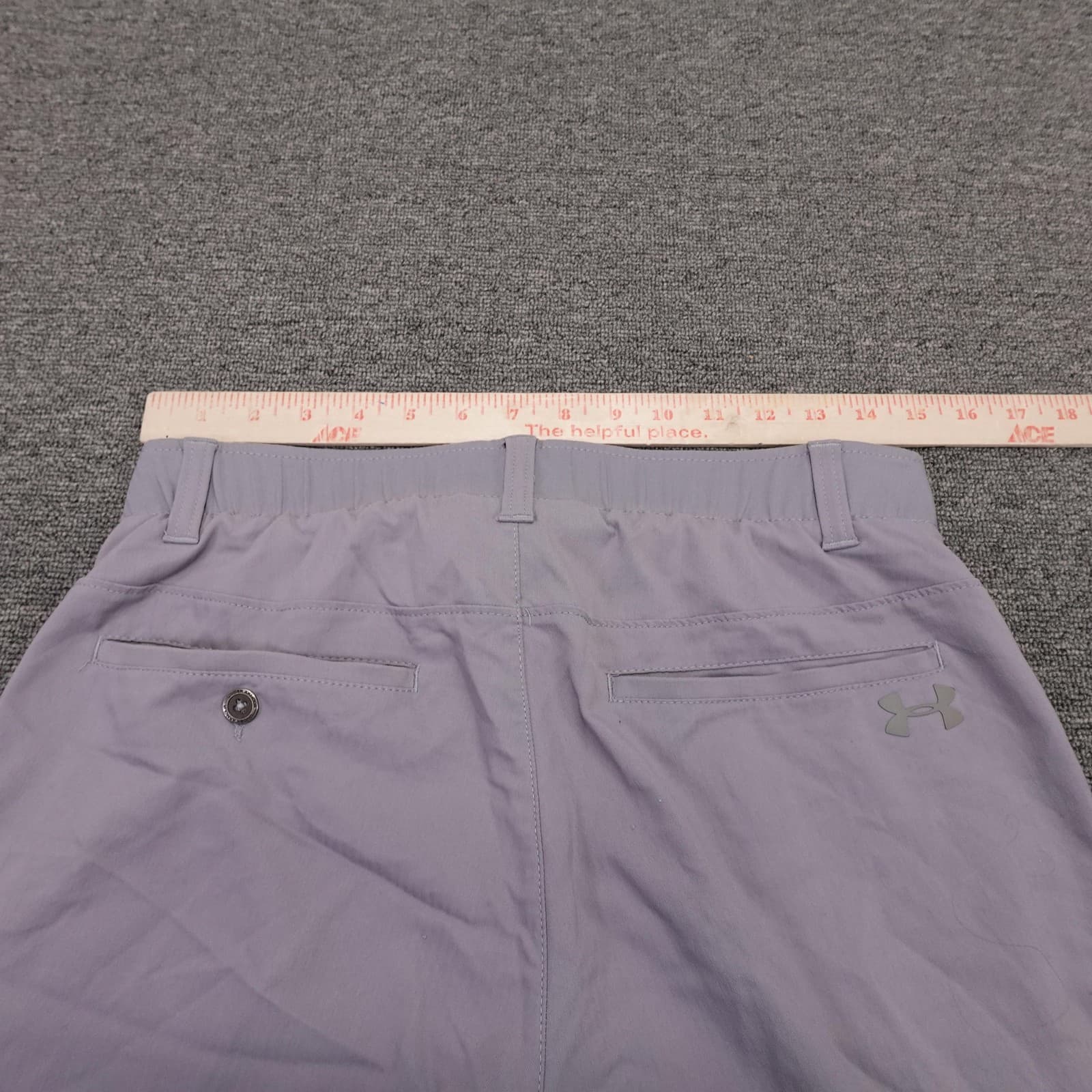 Under Armour Shorts Mens 30 Purple HeatGear Golf Stretch Quick Dry 11 Inseam - Thumbnail 5