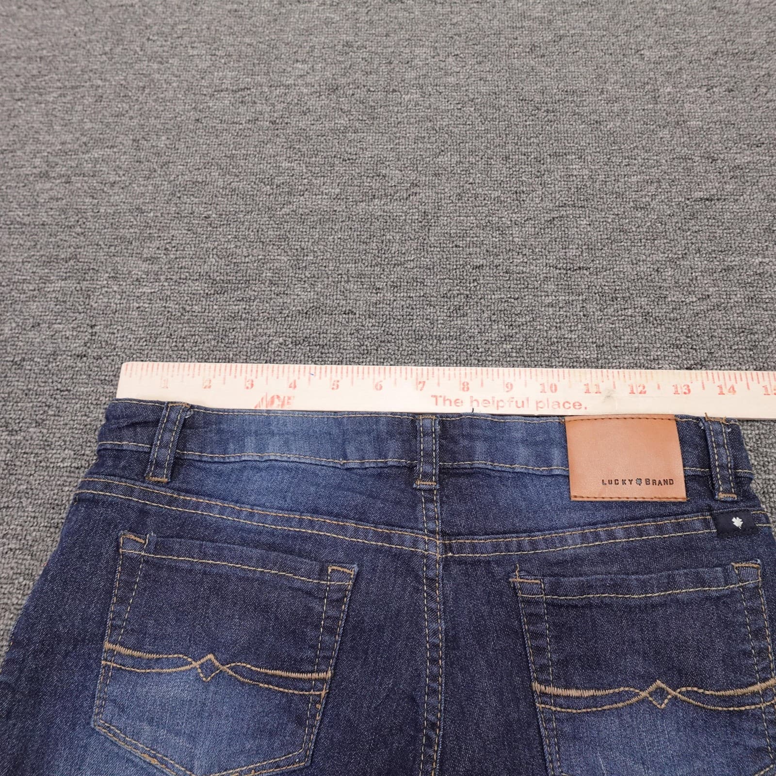 Lucky Brand Shorts Girls 14 Blue Denim Riley Short Cutoff Distressed 3 Inseam - Thumbnail 6
