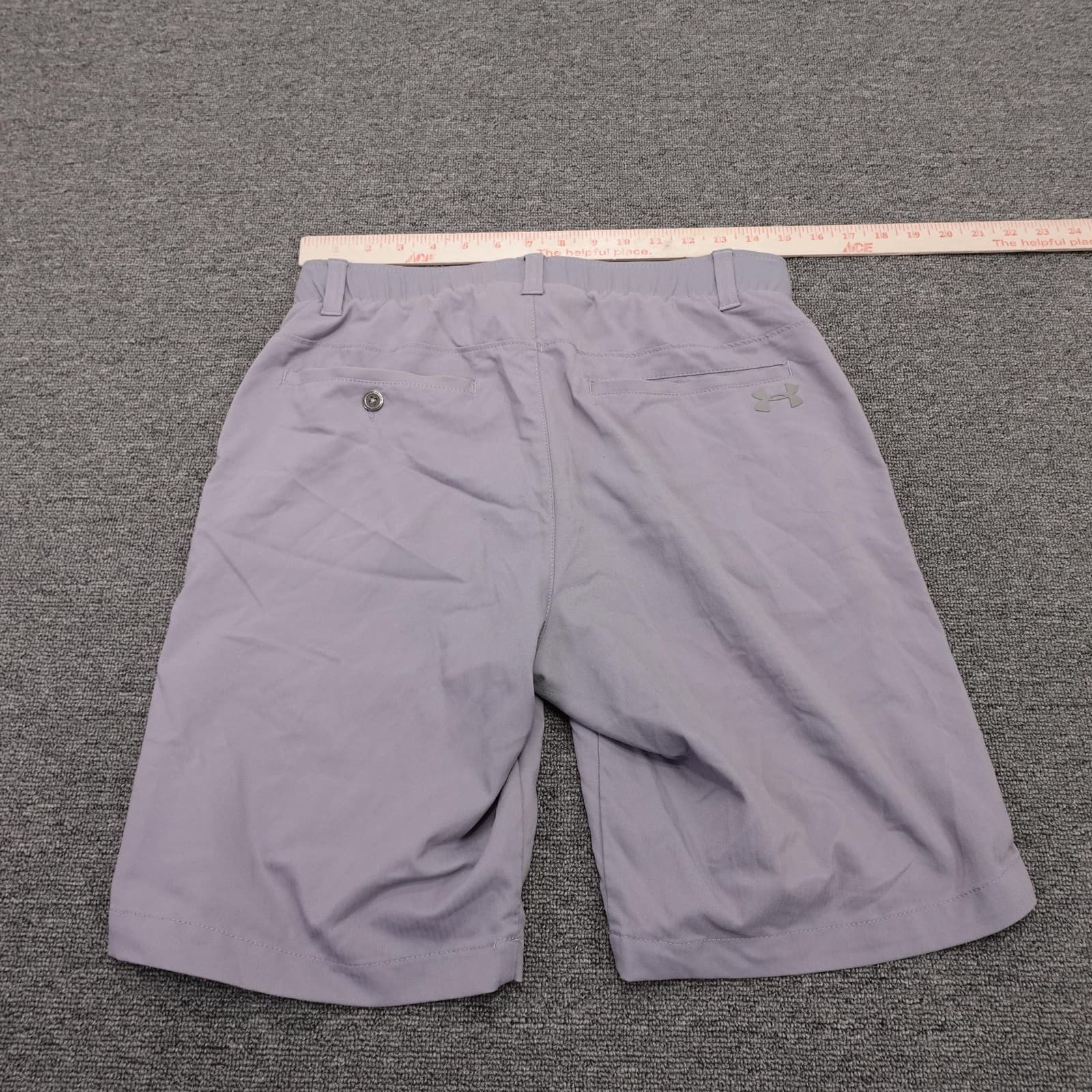 Under Armour Shorts Mens 30 Purple HeatGear Golf Stretch Quick Dry 11 Inseam - Thumbnail 6