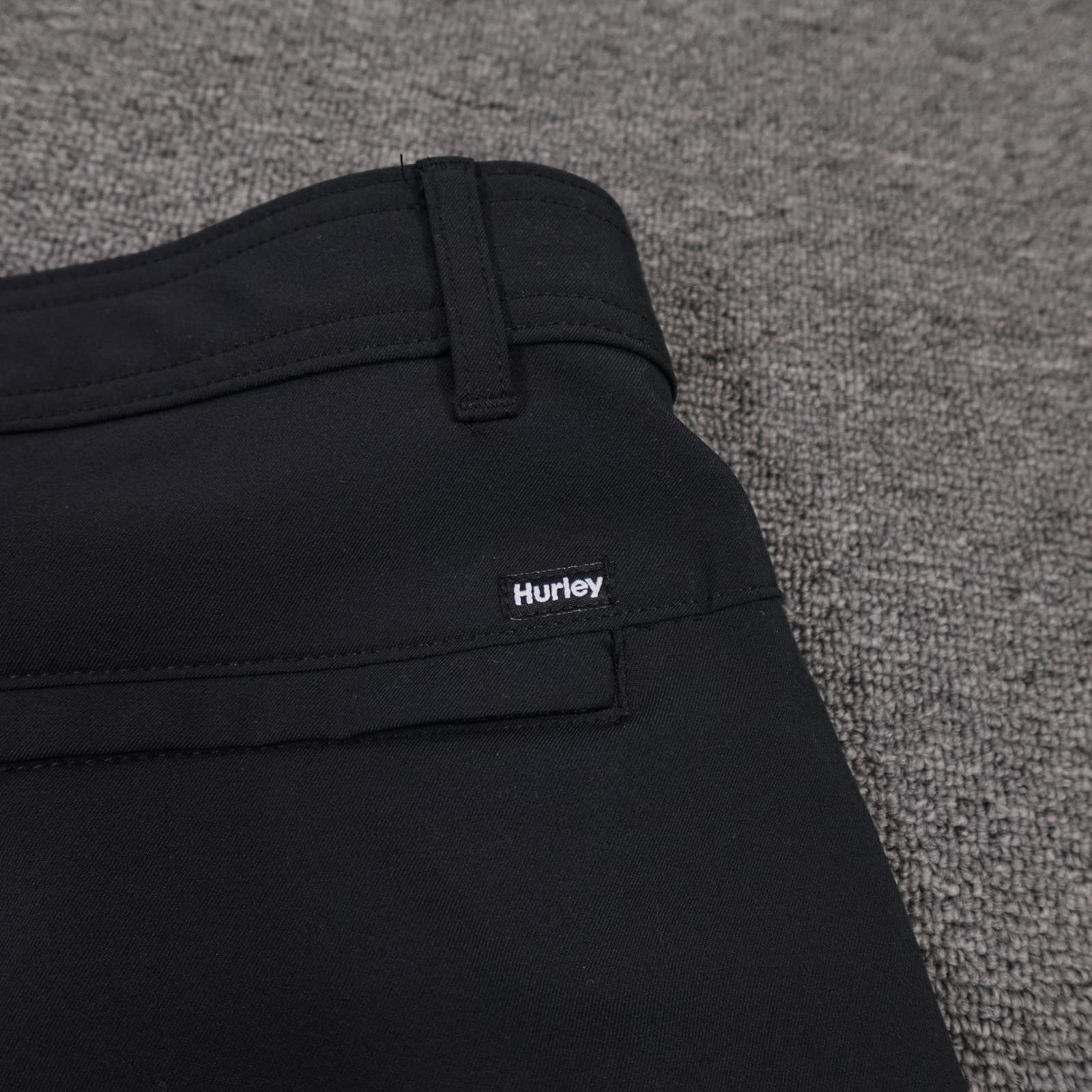 Hurley Pants Mens 34x30 Black Stretch Chino Straight Leg Casual Performance - Thumbnail 5
