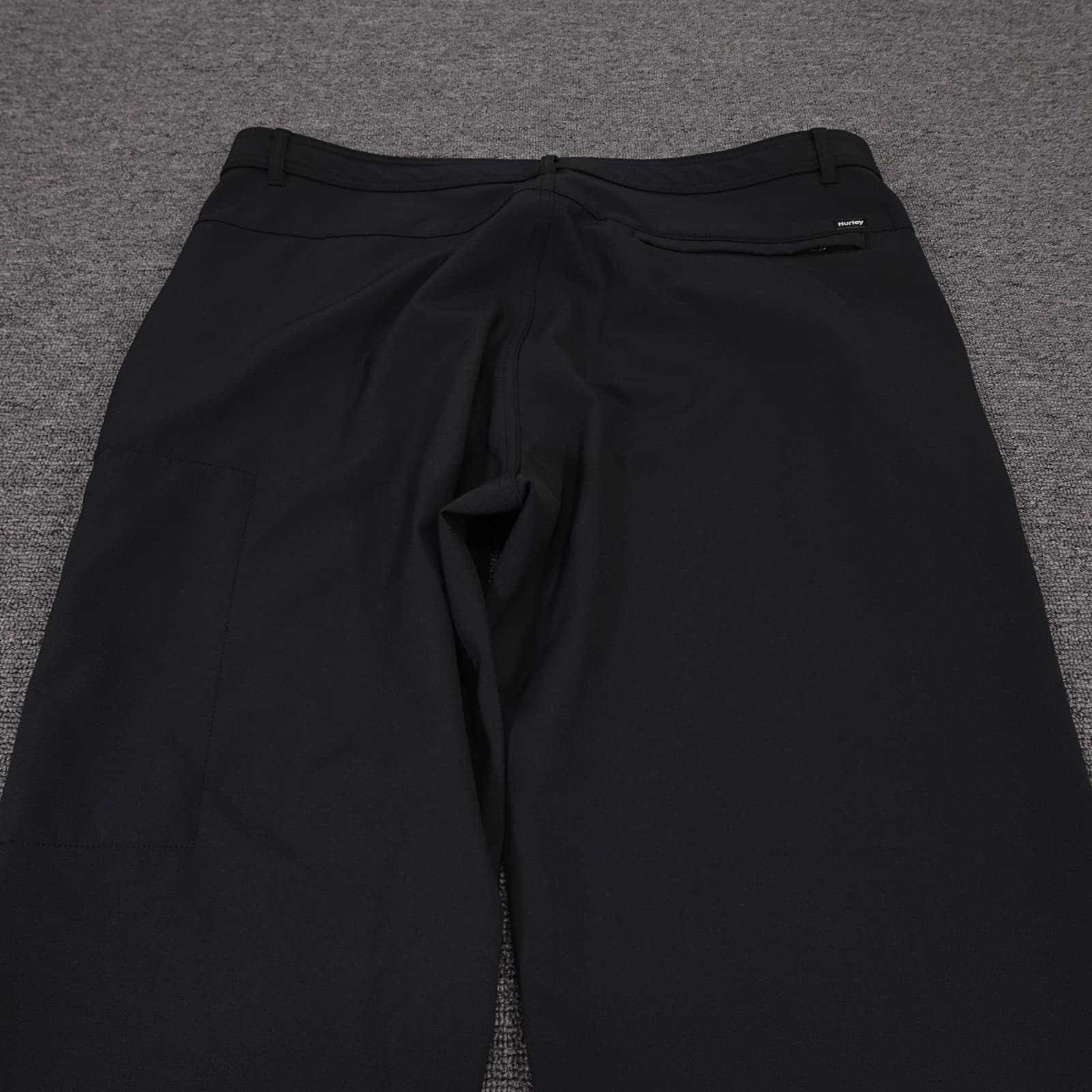 Hurley Pants Mens 34x30 Black Stretch Chino Straight Leg Casual Performance - Thumbnail 4