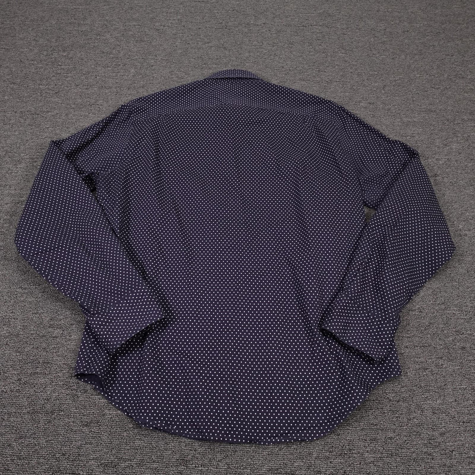 Bonobos Shirt Mens Medium Blue Polka Dot Long Sleeve Button Up Casual Cotton - Thumbnail 6