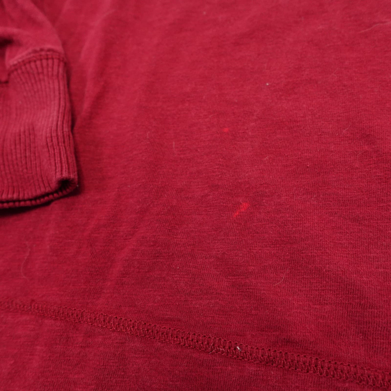 American Eagle Outfitters Henley Shirt Mens Large Red Long Sleeve Tee Casual - Thumbnail 3