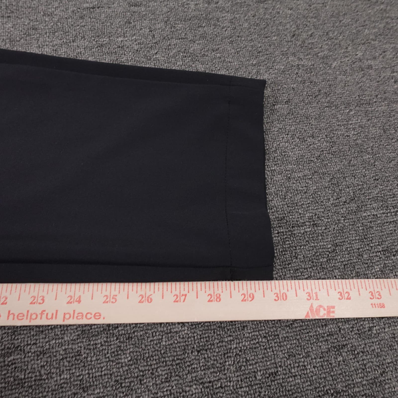 Hurley Pants Mens 34x30 Black Stretch Chino Straight Leg Casual Performance - Thumbnail 9