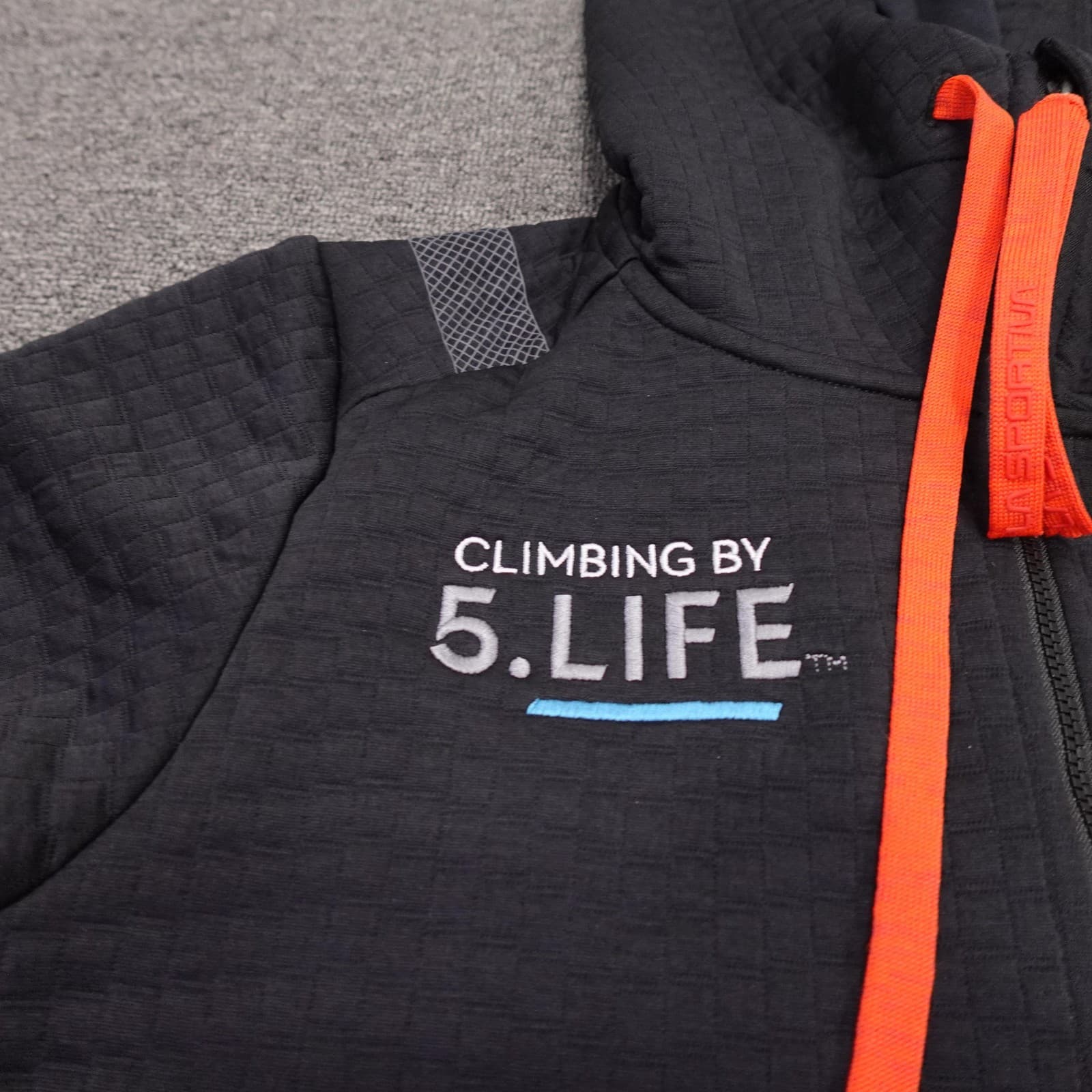 La Sportiva Hoodie Womens Medium Gray Full Zip Method Hoody Climbing Fleece - Thumbnail 3