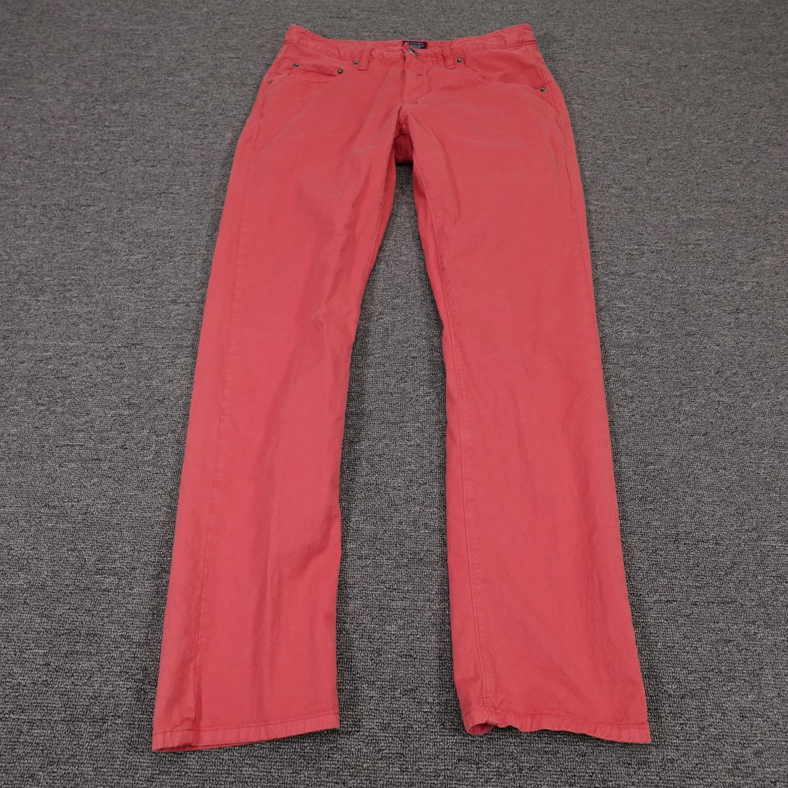 UNTUCKit Pants Mens 32x31 Pink Straight Fit Canvas Chino Stretch 5 Pocket Preppy