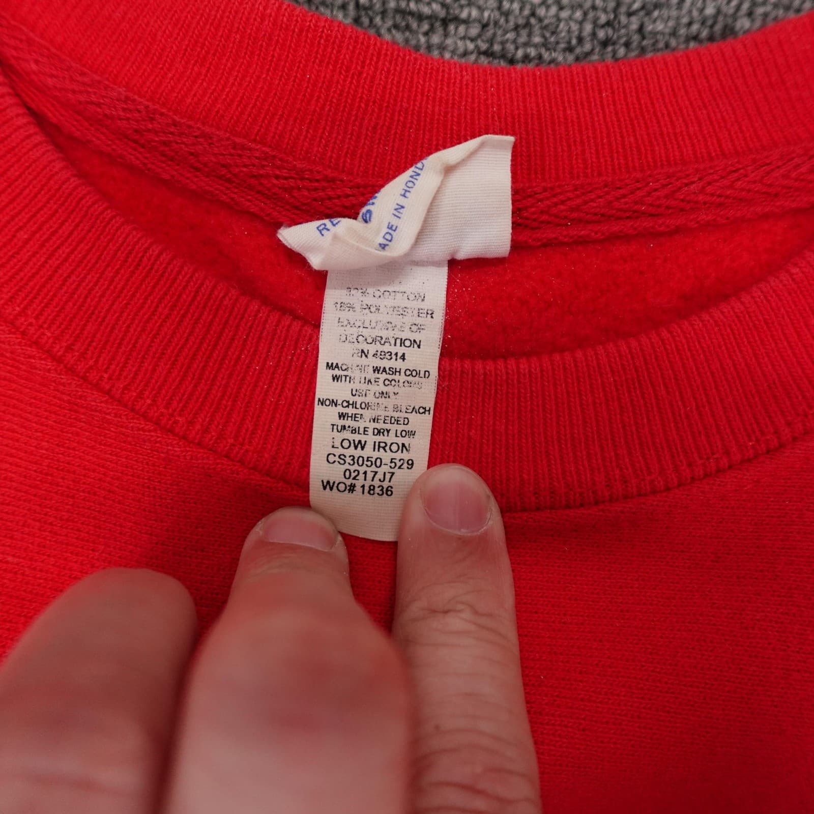 Vintage Champion Reverse Weave Sweatshirt Mens Small Red Maryland Fleece College - Thumbnail 4