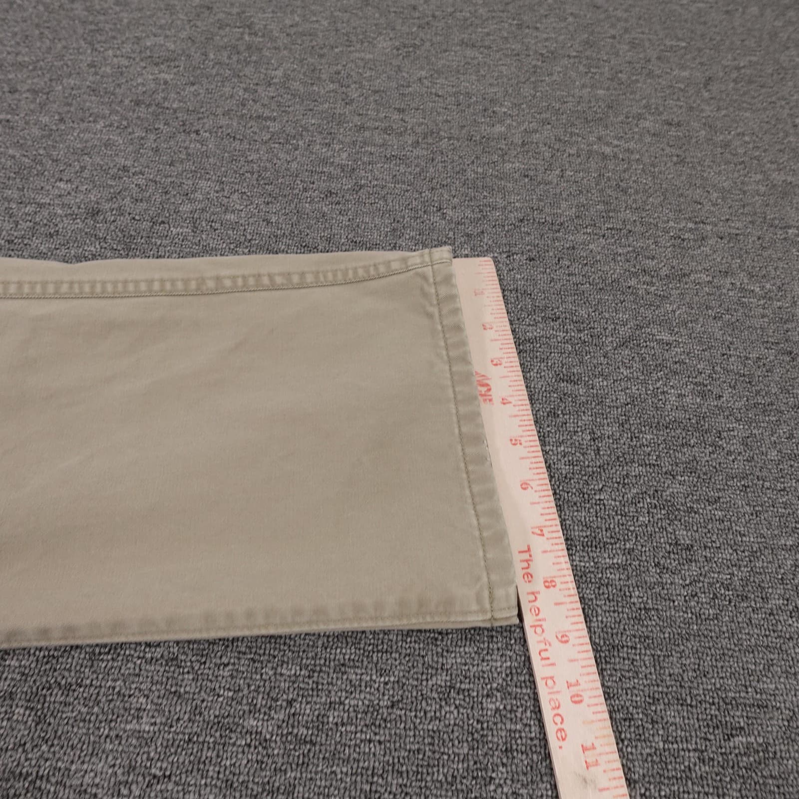 L.L. Bean Pants Mens 33x28 Beige Khaki Standard Fit 5 Pocket Cotton Casual - Thumbnail 8