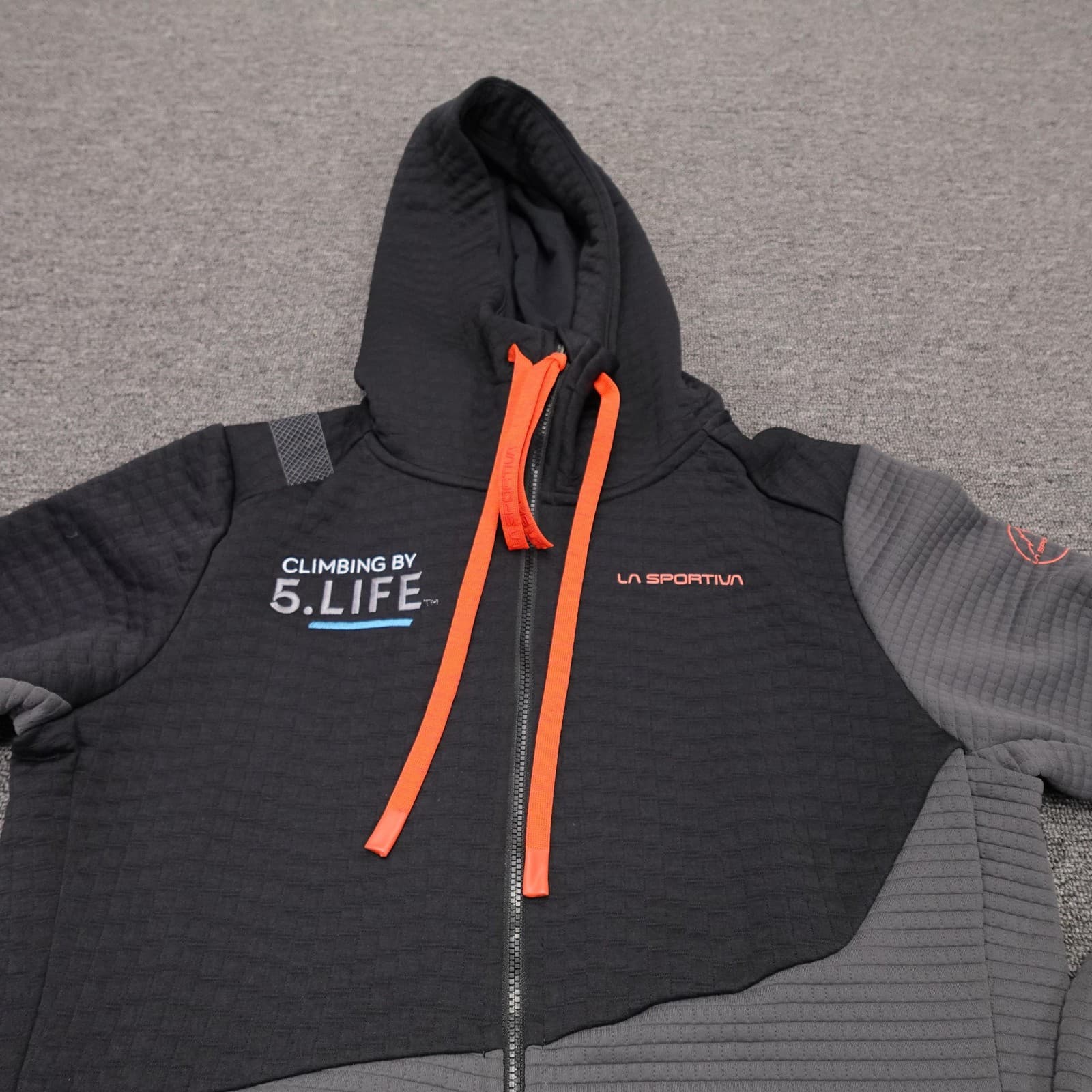 La Sportiva Hoodie Womens Medium Gray Full Zip Method Hoody Climbing Fleece - Thumbnail 2