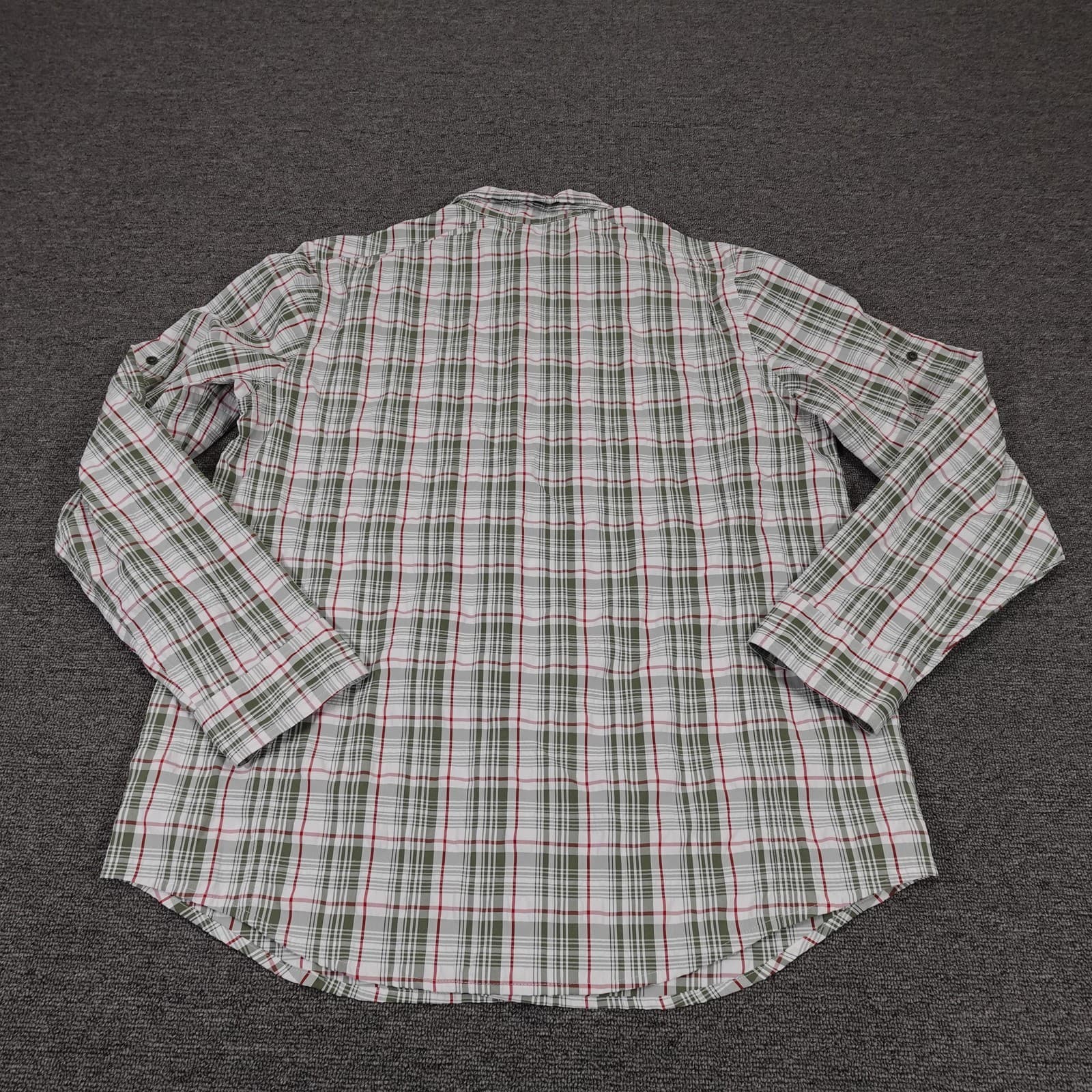 L.L.Bean Shirt Mens Medium Green Plaid Performance Fishing Lightweight Outdoor - Thumbnail 7