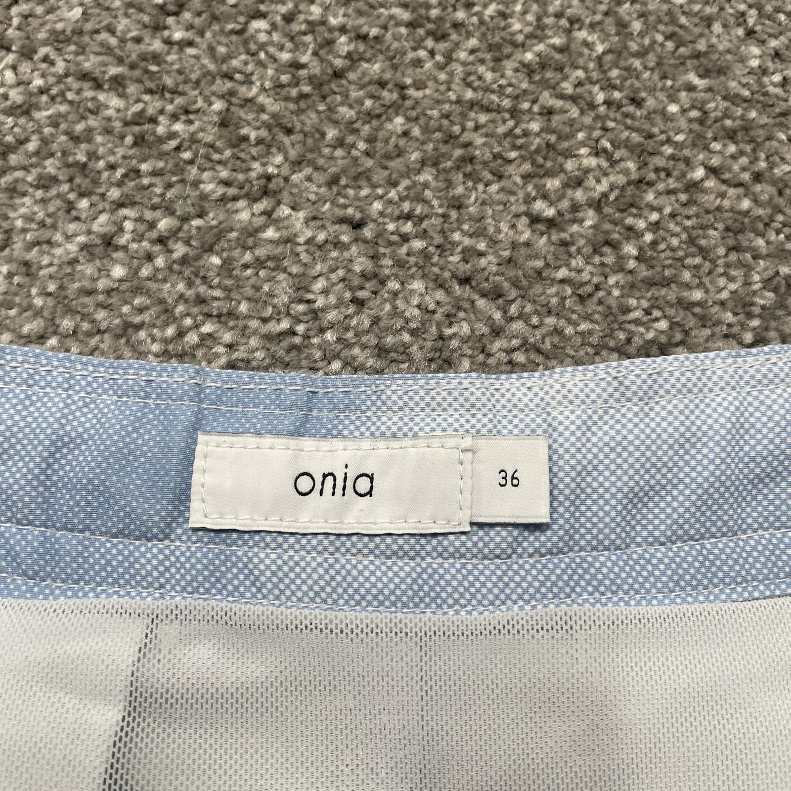 Onia Swim Trunks Mens 36 Blue Cloud Print Italian Fabric Beach Lined Shorts - Thumbnail 3