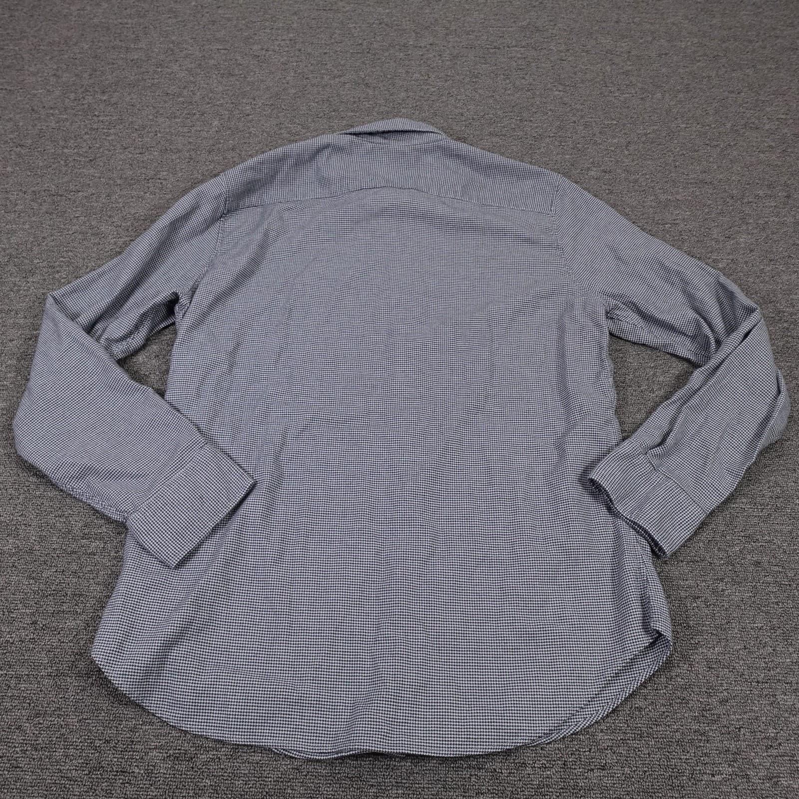 Bonobos Shirt Mens Large Blue Check Long Sleeve Button Up Slim Fit Stretch - Thumbnail 6