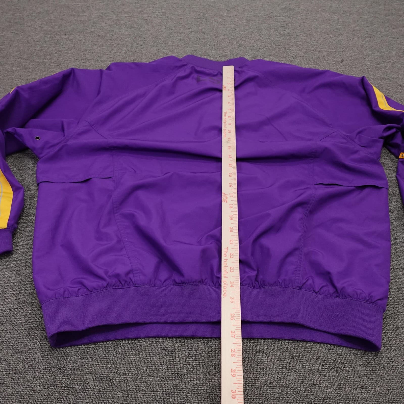 Vintage LSU Tigers Jacket XL Purple NCAA Football Nike Quarter Zip Swoosh Y2K - Thumbnail 7
