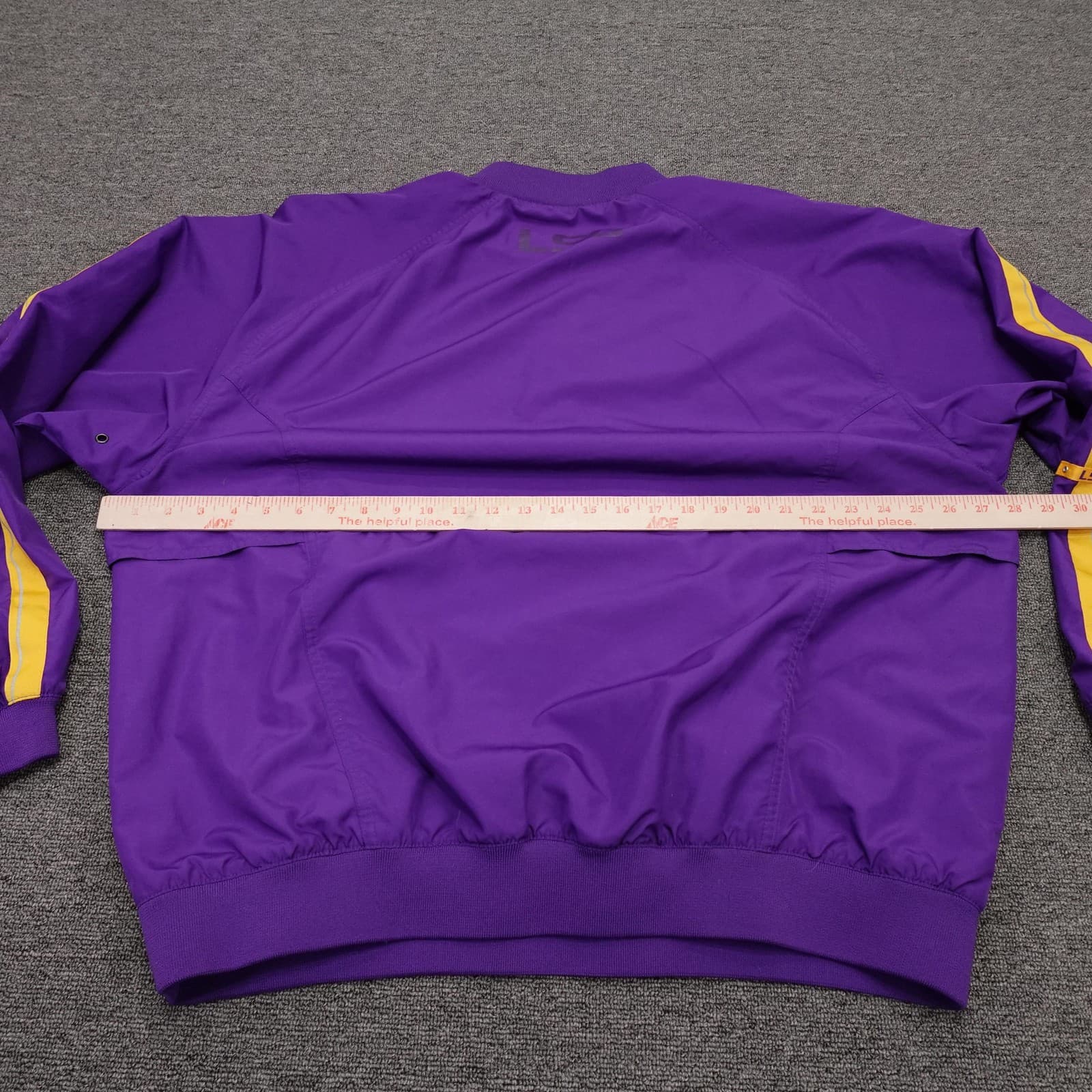 Vintage LSU Tigers Jacket XL Purple NCAA Football Nike Quarter Zip Swoosh Y2K - Thumbnail 5