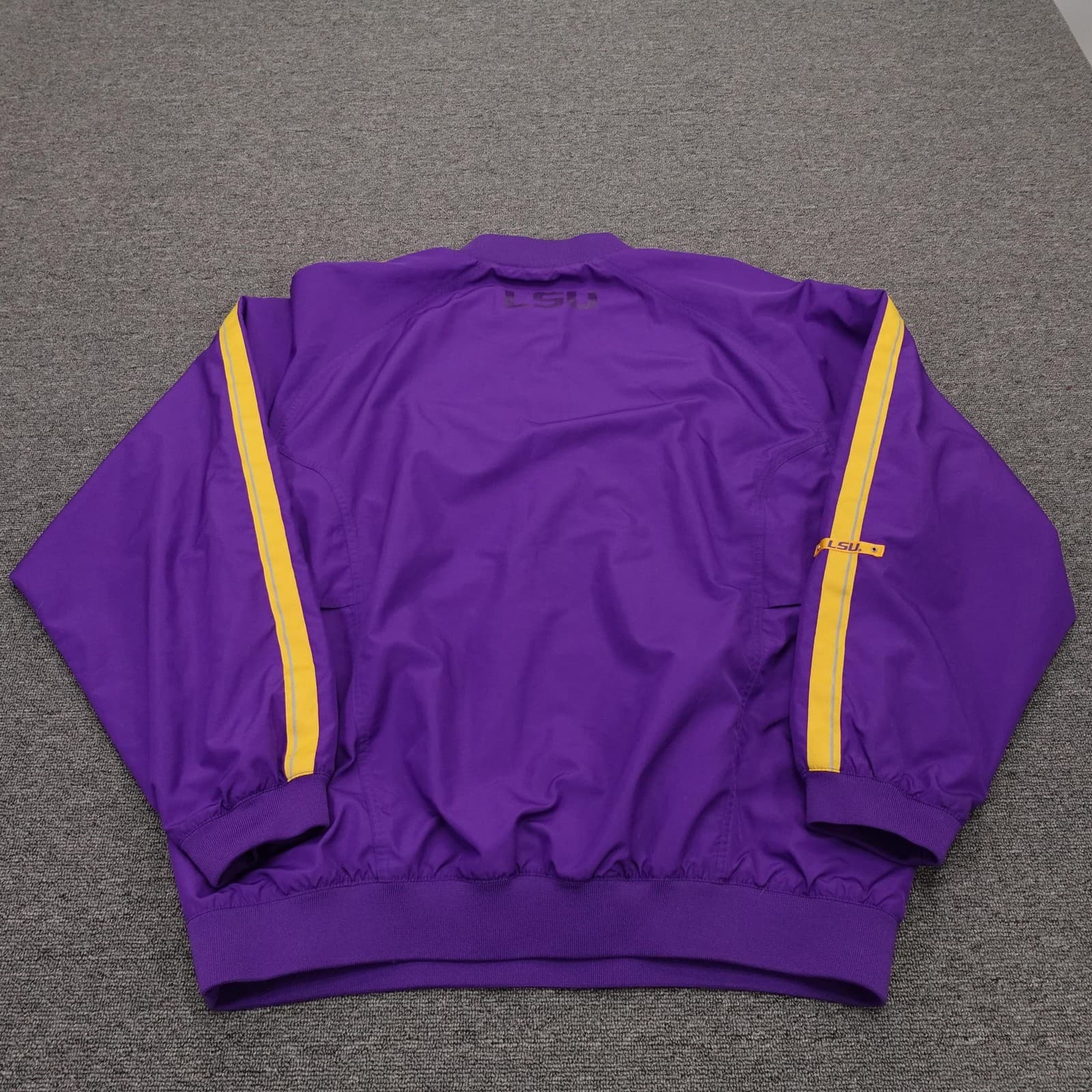 Vintage LSU Tigers Jacket XL Purple NCAA Football Nike Quarter Zip Swoosh Y2K - Thumbnail 4