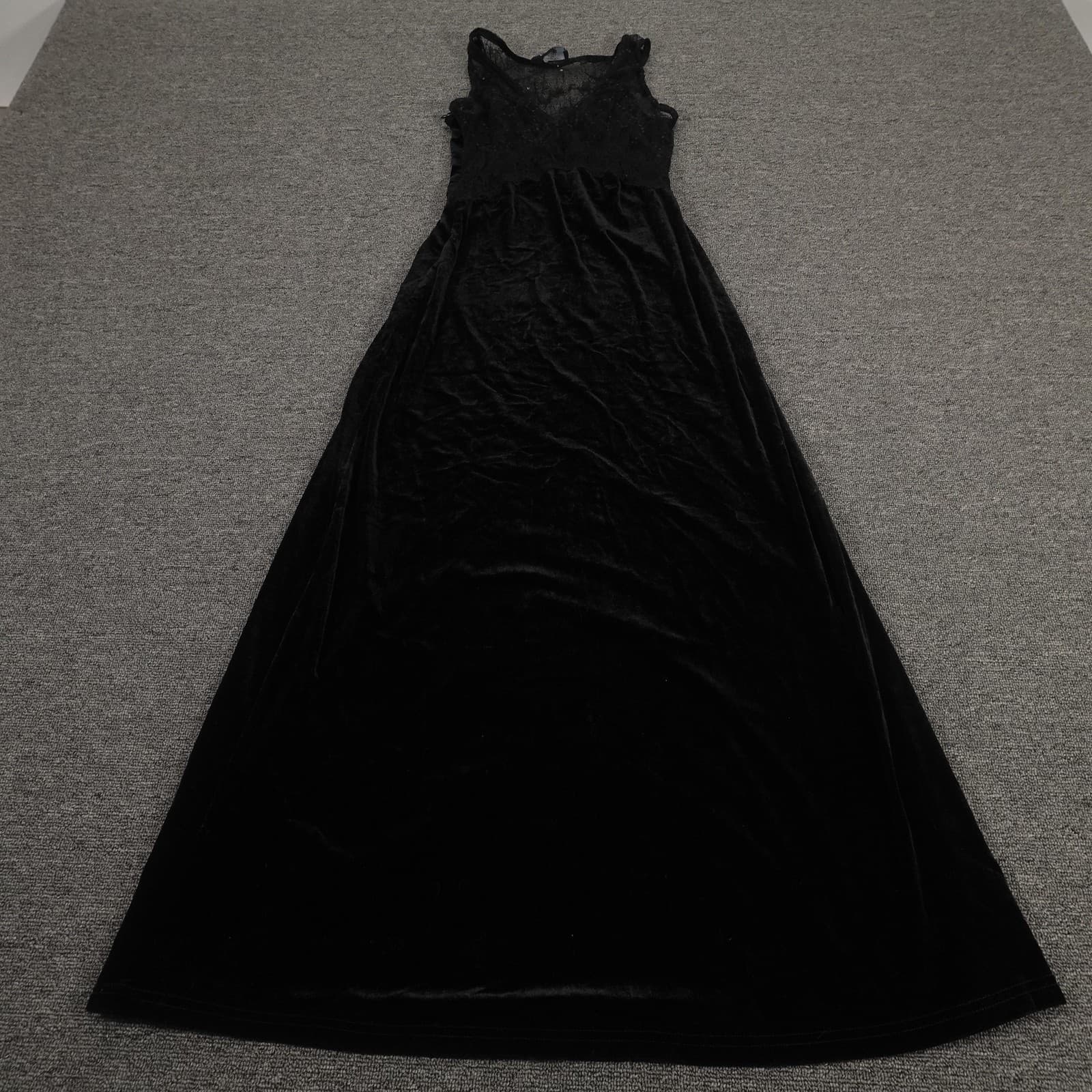 Cider Dress Womens Small Black Whimsigoth Boho Witchy Y2K Lace Babydoll Maxi