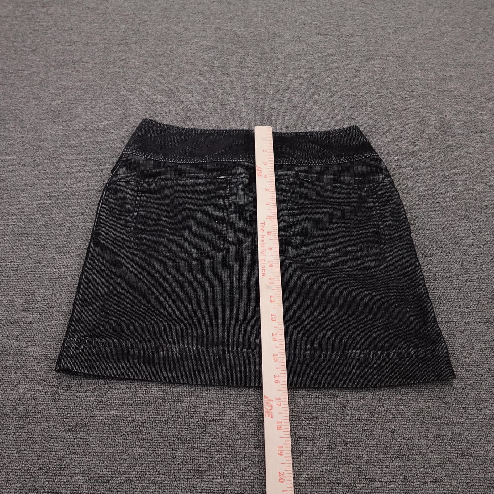 Athleta Skirt Womens 2 Gray Corduroy Denim Style Short Stretch Casual Fall - Thumbnail 5