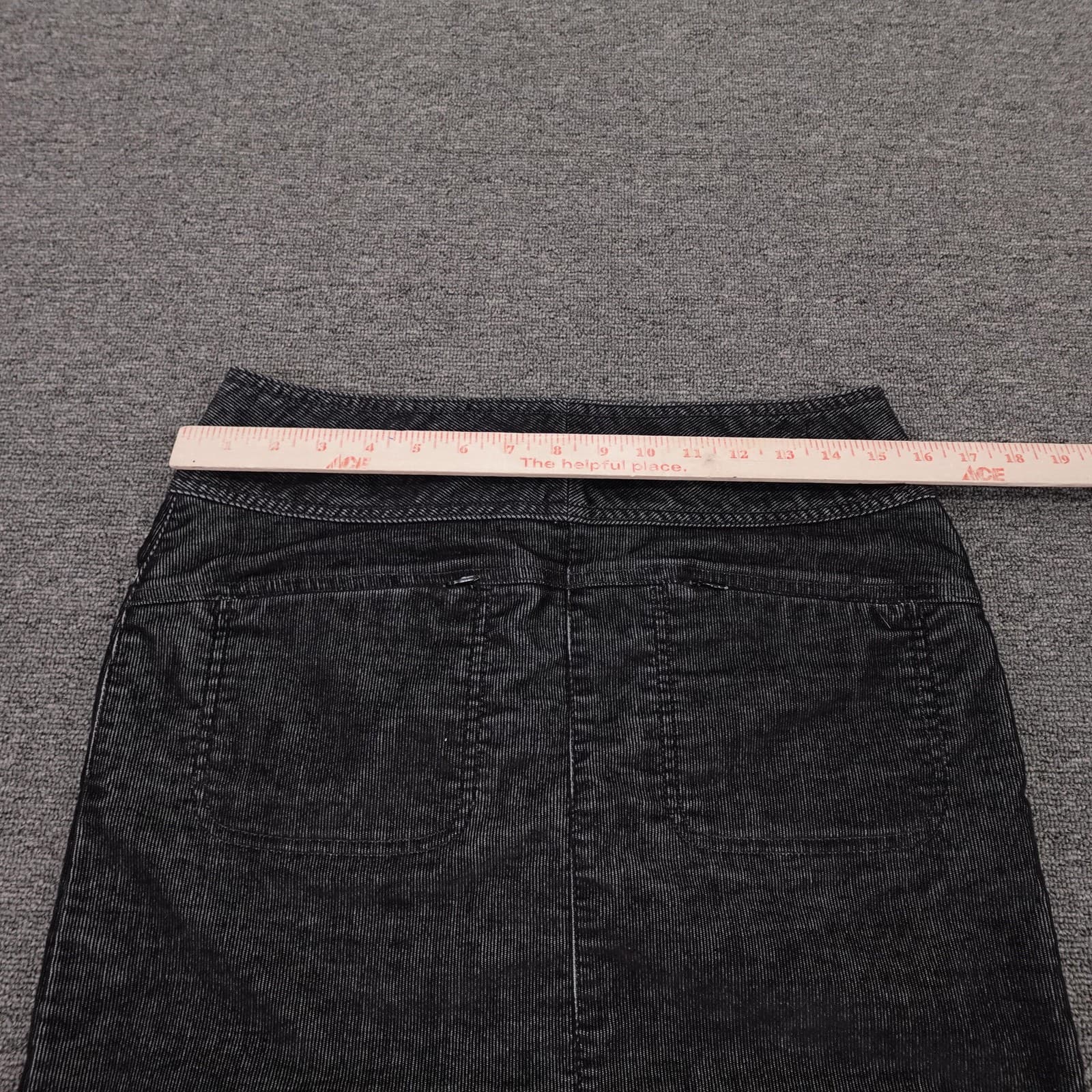 Athleta Skirt Womens 2 Gray Corduroy Denim Style Short Stretch Casual Fall - Thumbnail 4