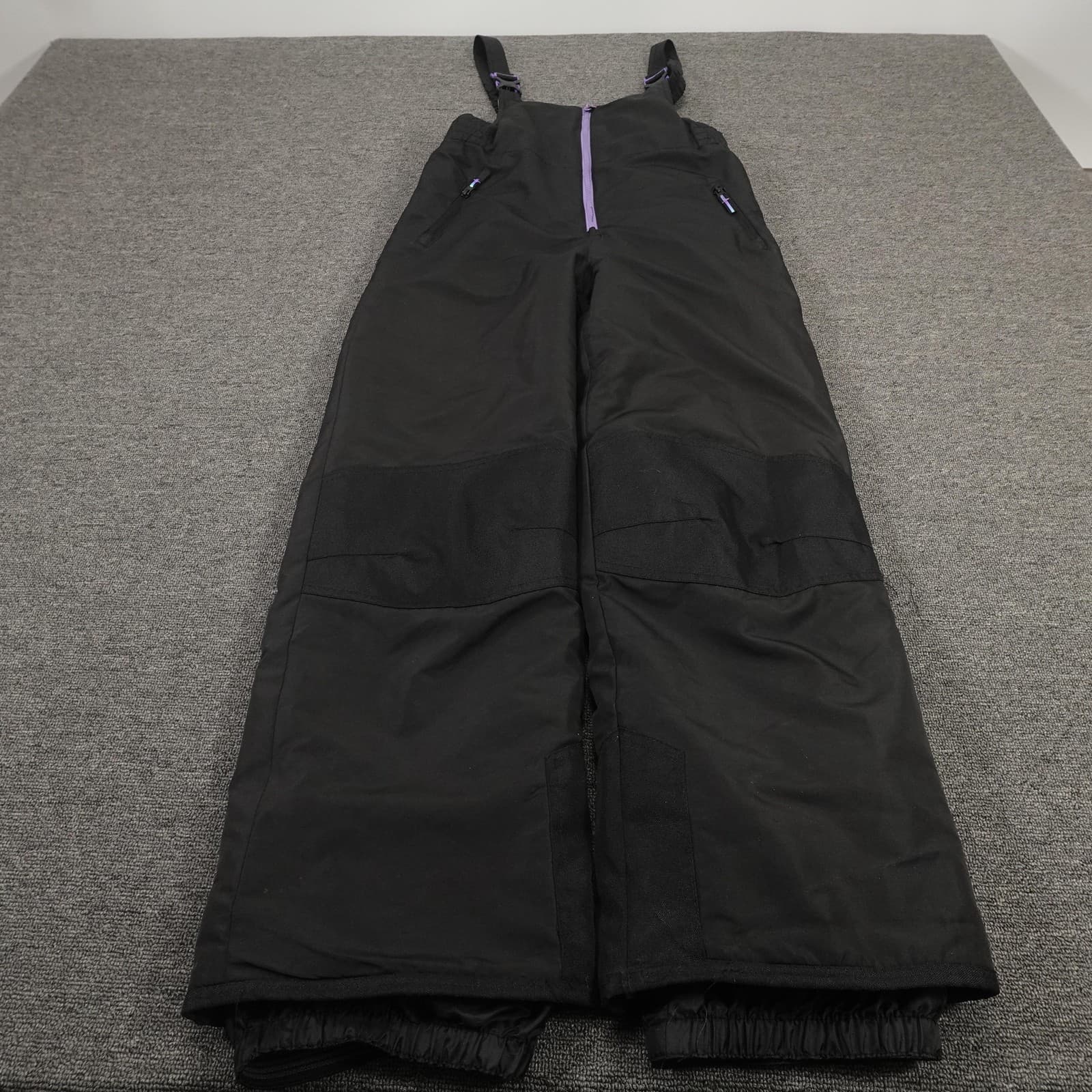 Champion Ski Pants Youth XL 14-16 Black Insulated Bib Adjustable Snowboard