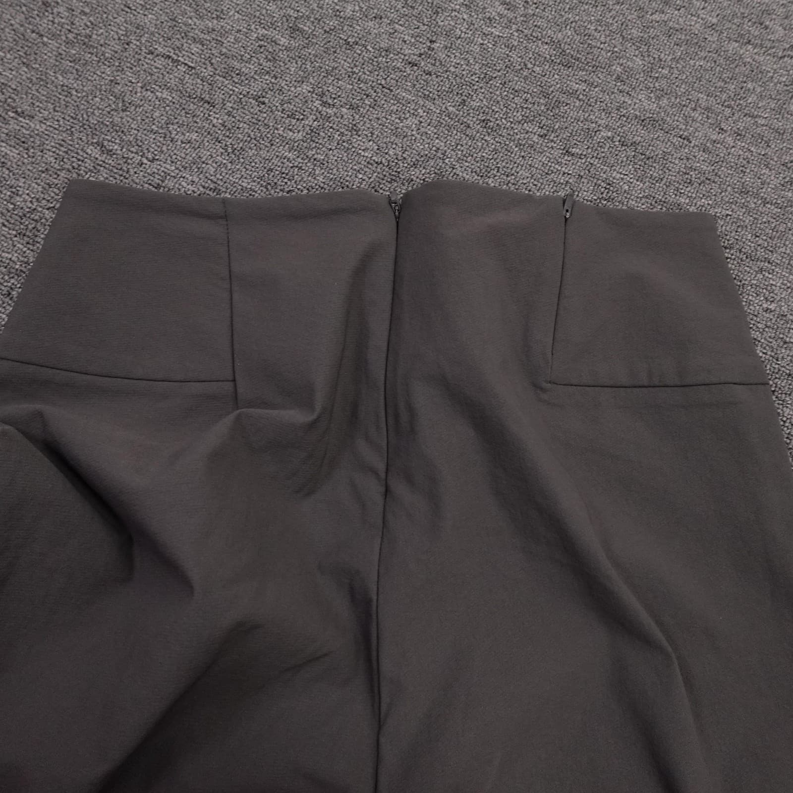 Athleta Pants Womens 10 Gray Wander Slim Straight Crop High Rise Ankle Slit - Thumbnail 5